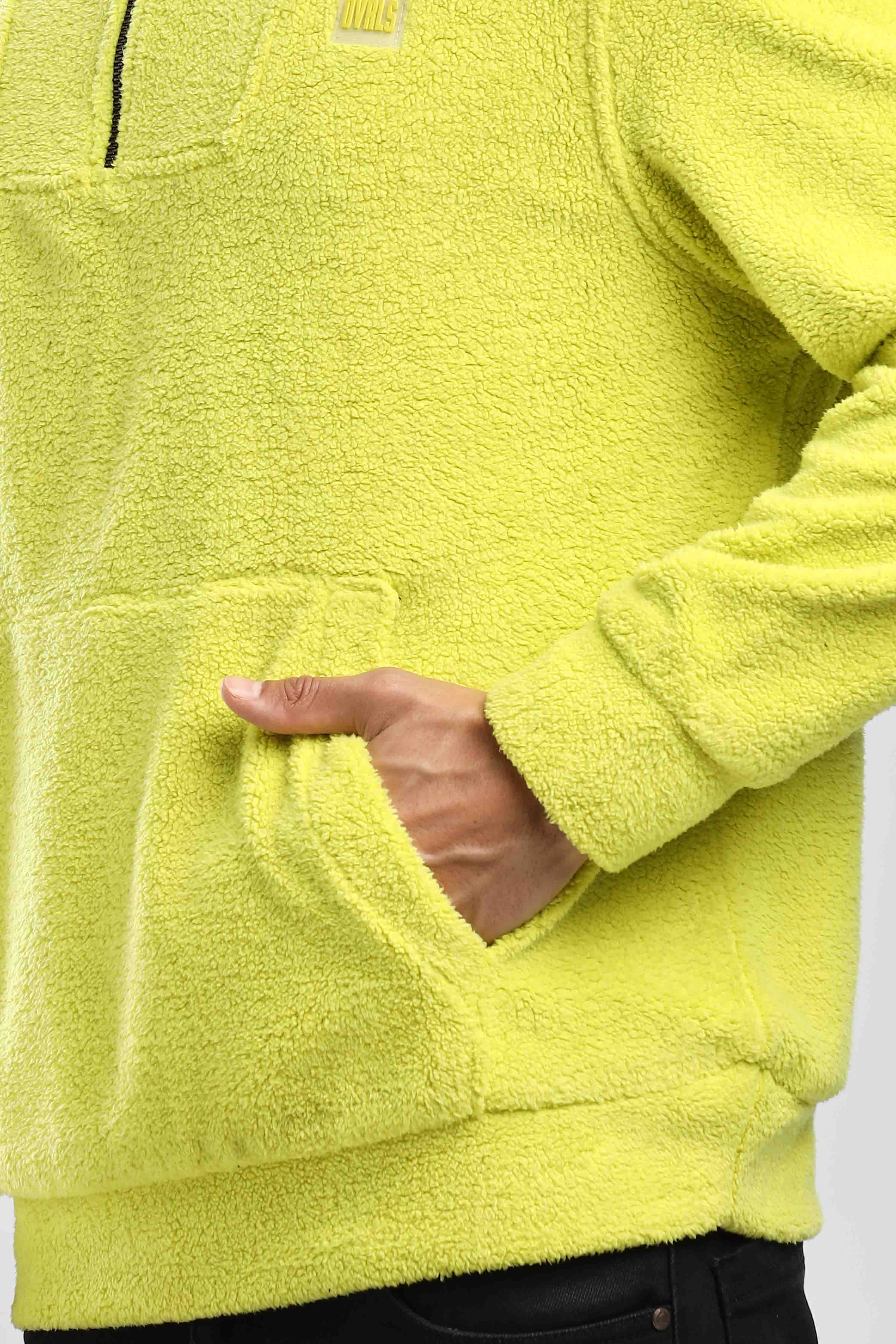 Artic Lime Sherpa Sweatshirt - Image 4