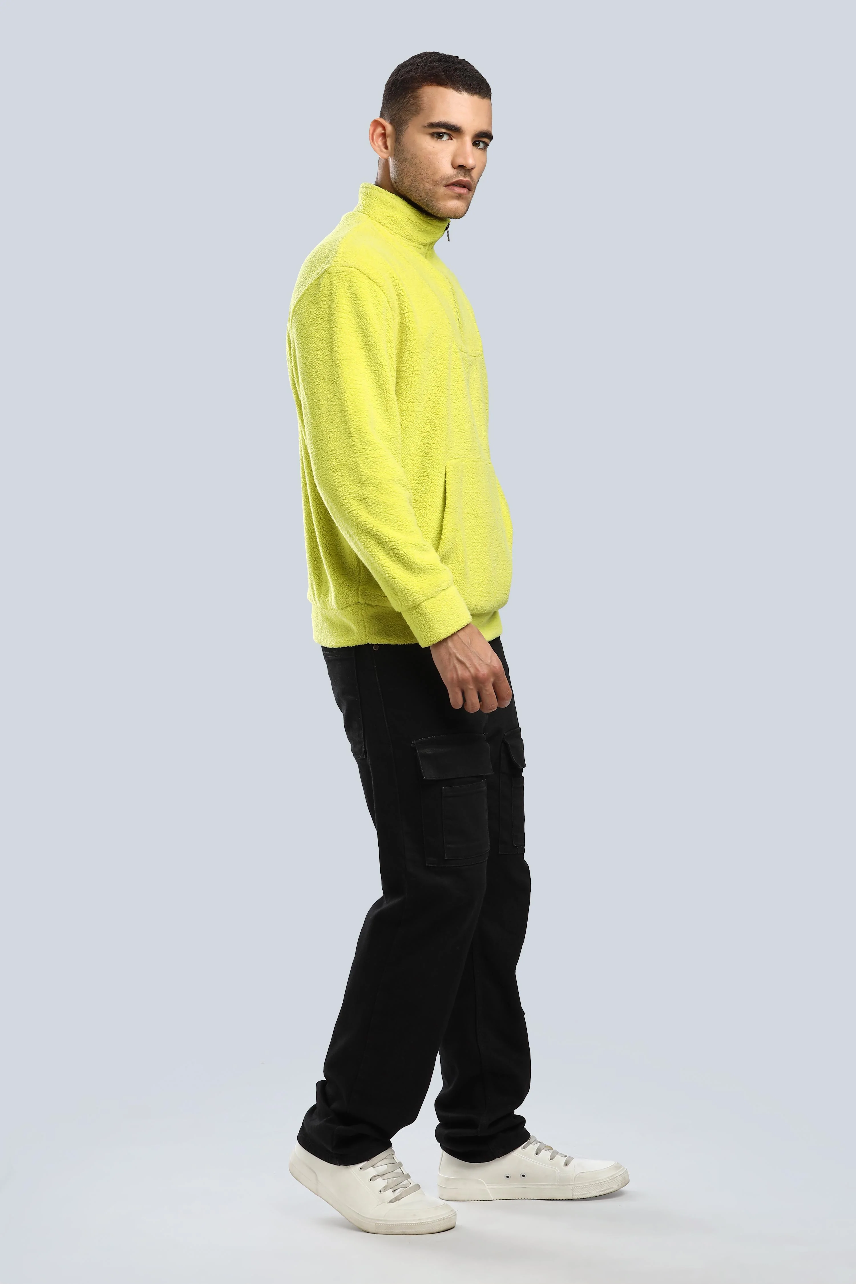 Artic Lime Sherpa Sweatshirt - Image 5