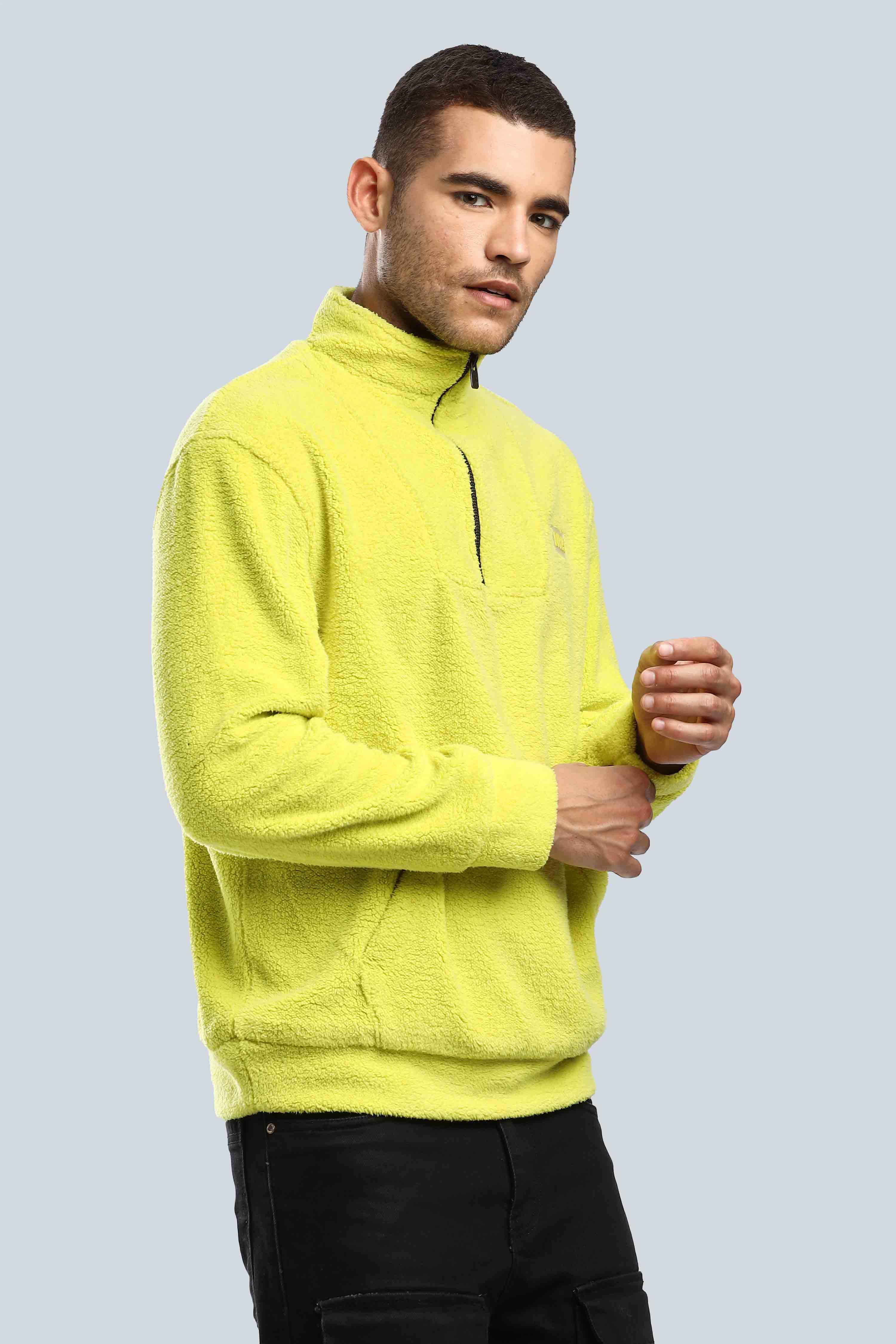 Artic Lime Sherpa Sweatshirt - Image 8