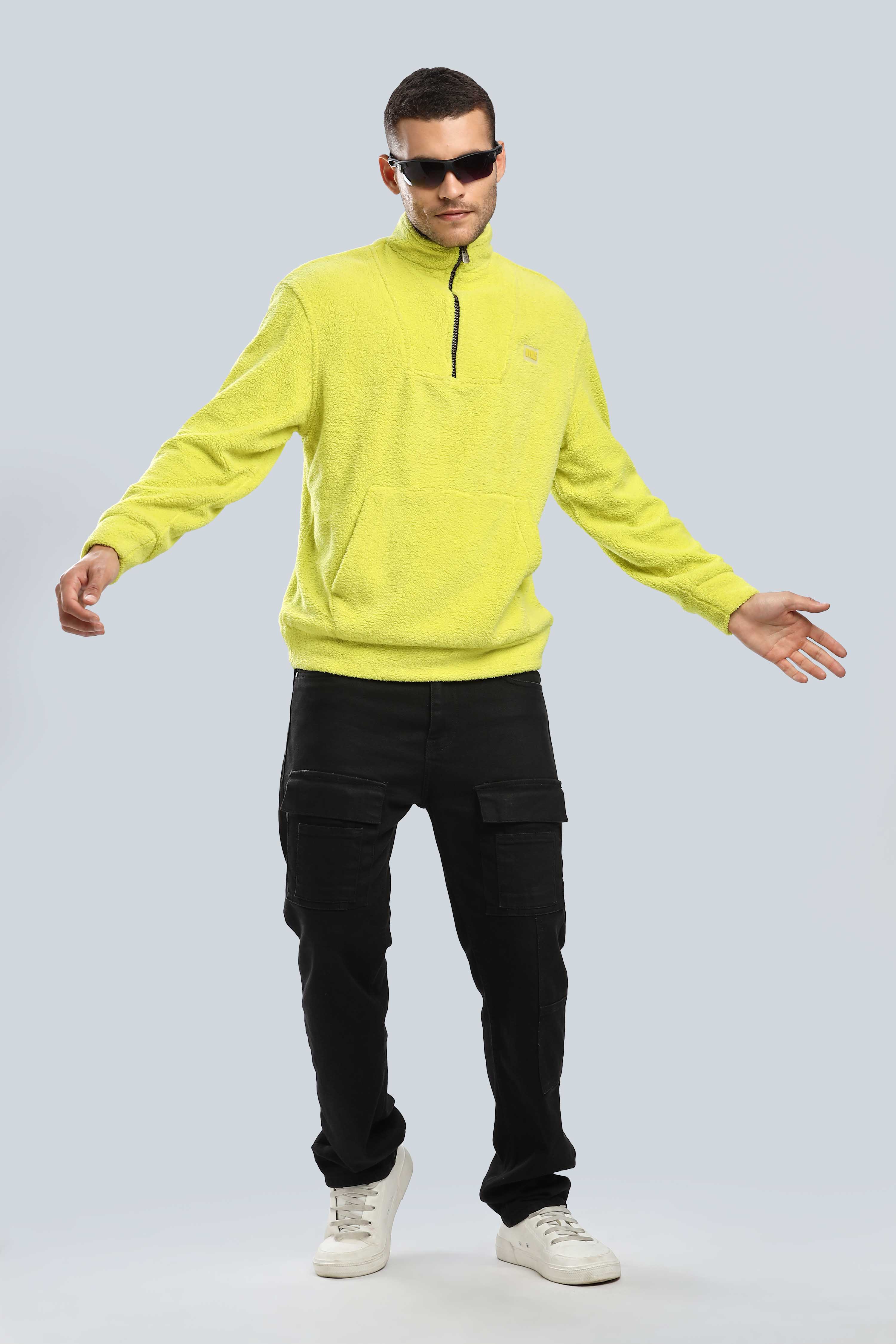 Artic Lime Sherpa Sweatshirt - Image 9
