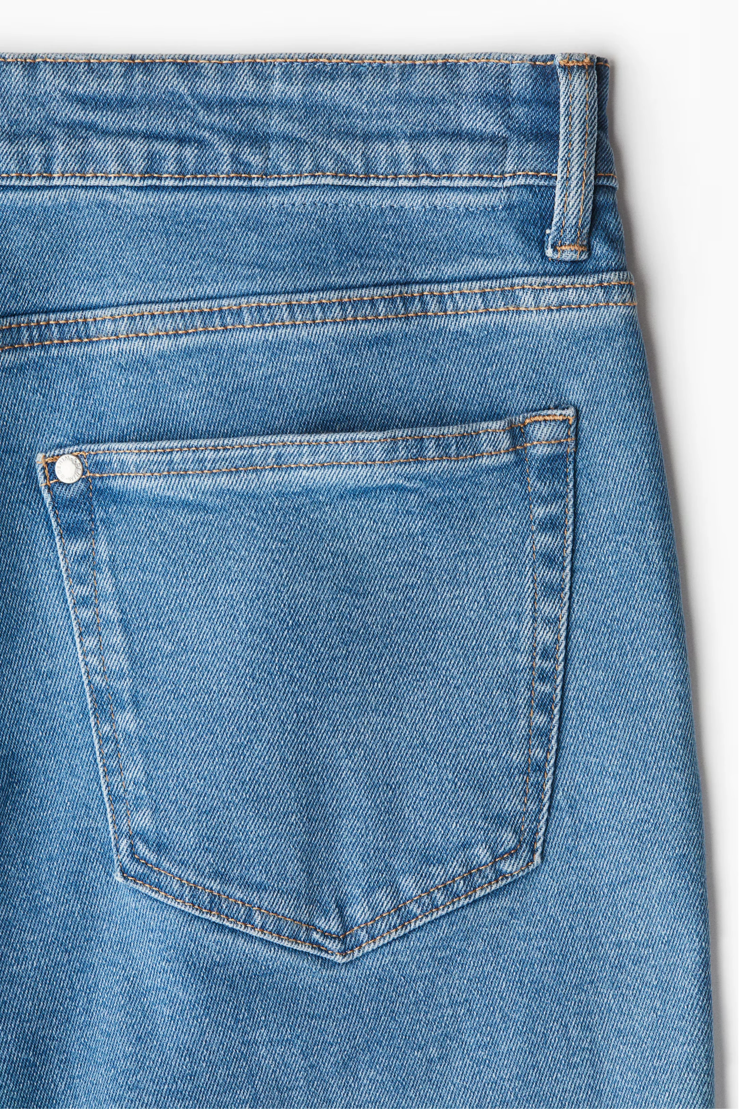 Blue Drift Washed Straight Fit Denim - Image 4