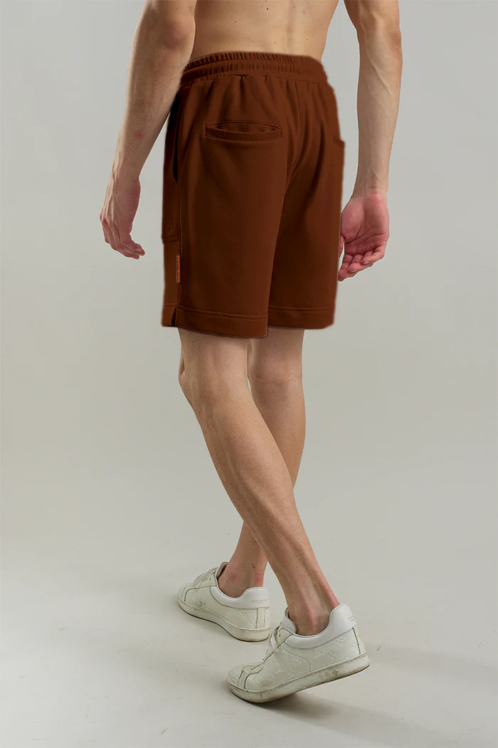 Brown Textured shorts - Image 4