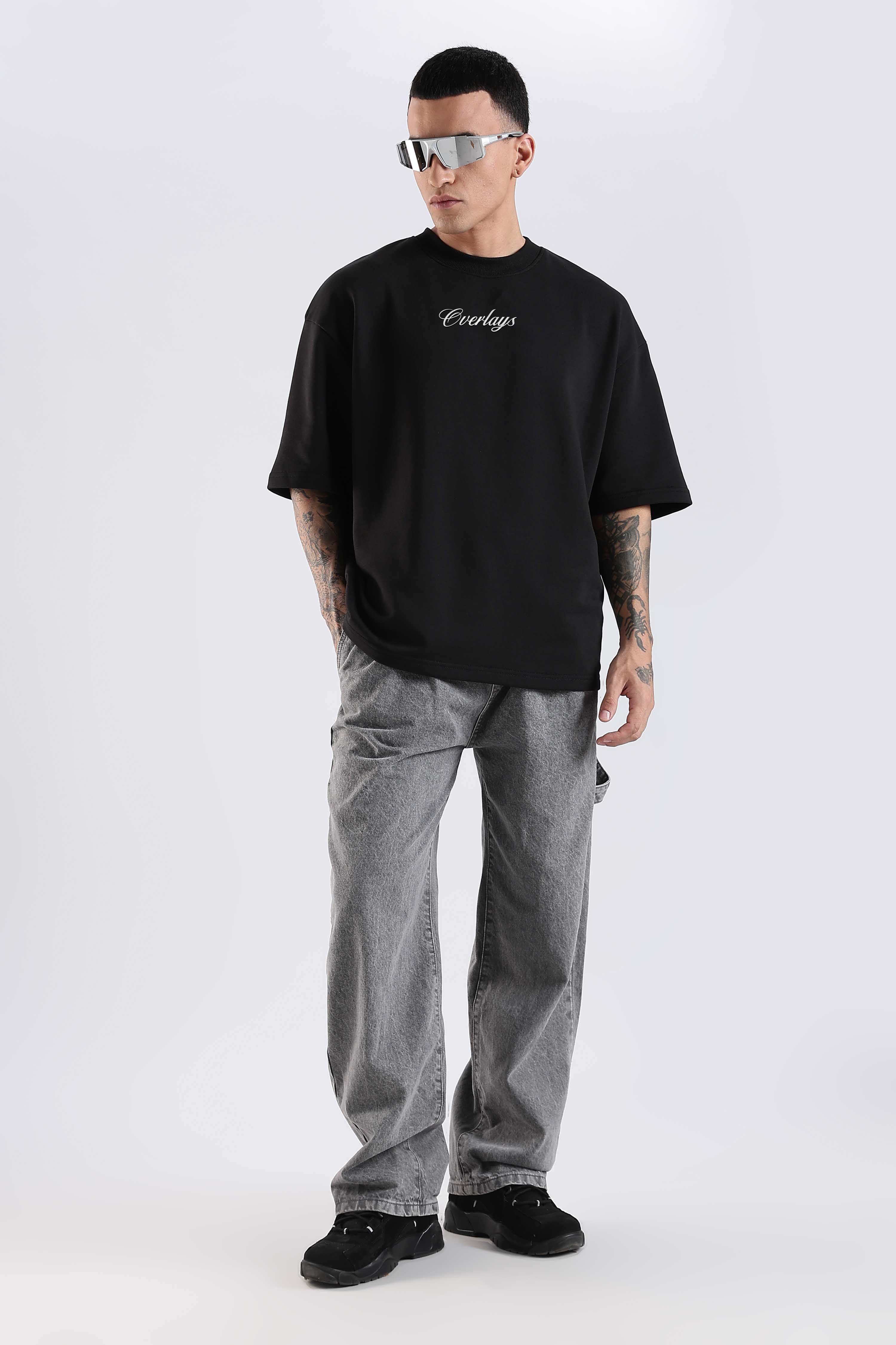 Carpedian Black Oversized Tshirt - Image 8