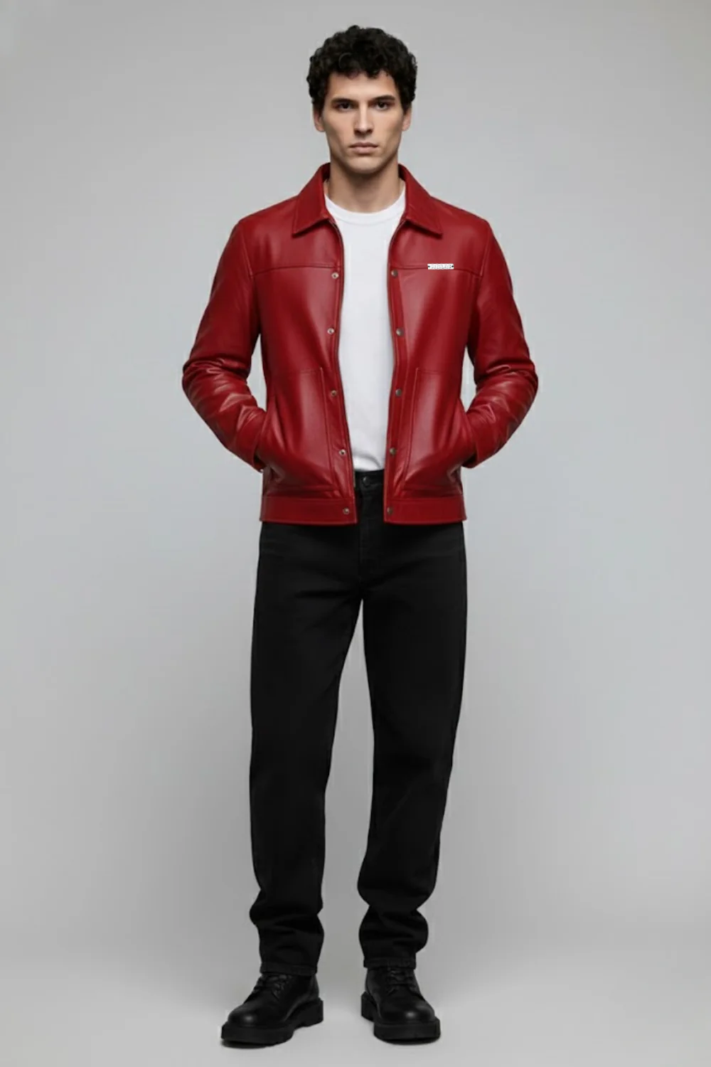 Cherry Drift Faux Leather Jacket - Image 15
