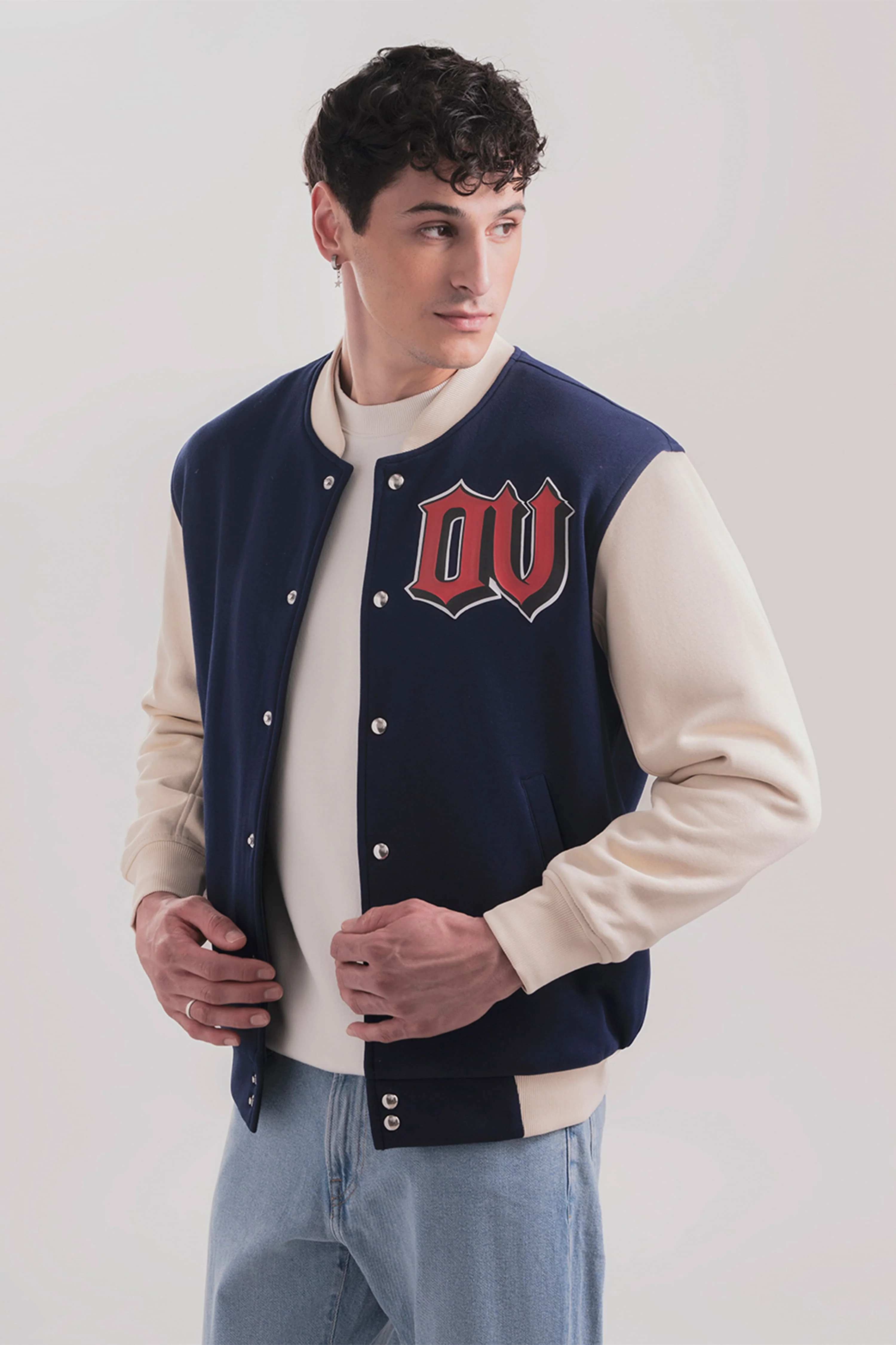 Conqueror Navy Beige Jacket - Image 3