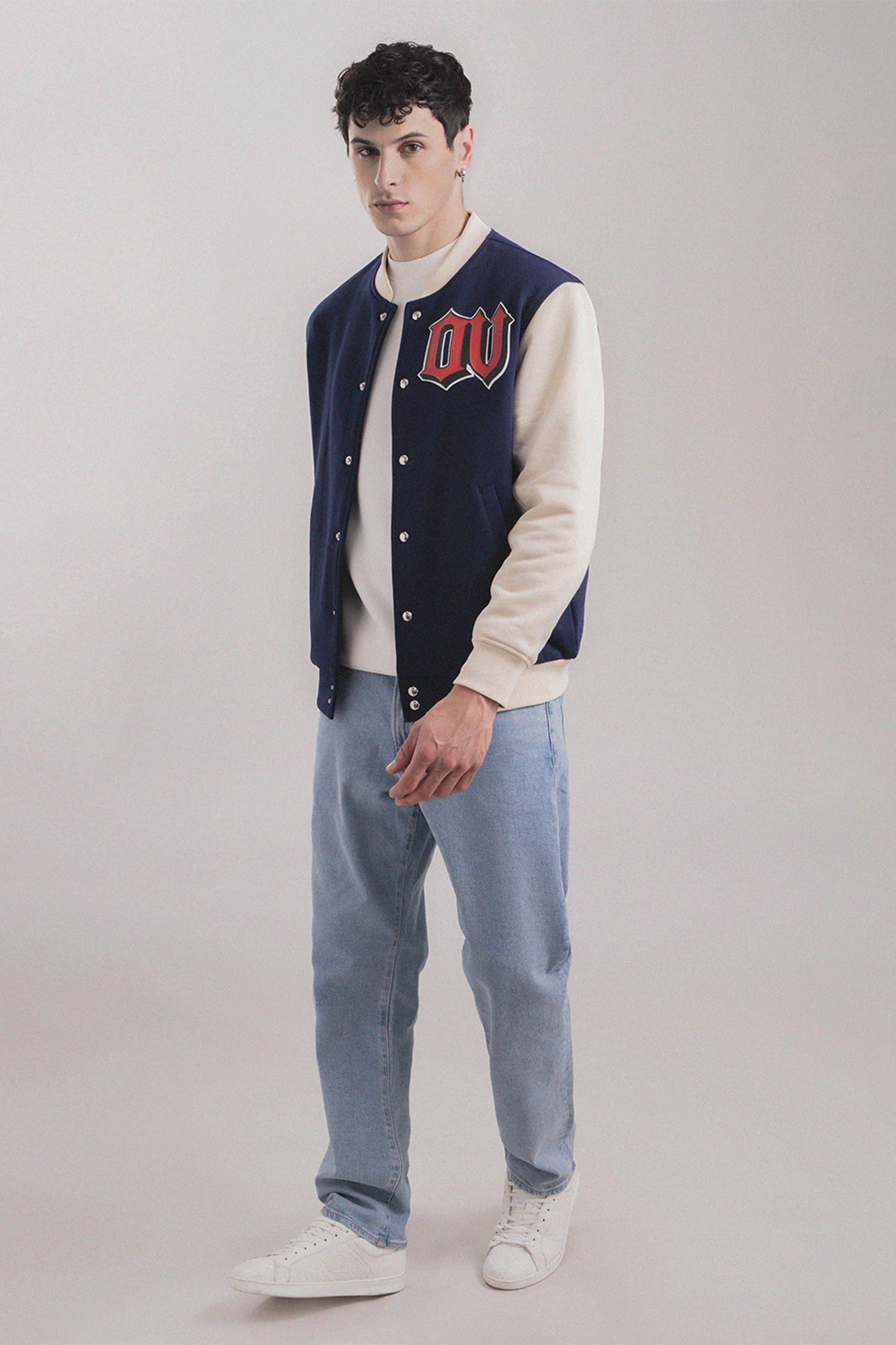 Conqueror Navy Beige Jacket - Image 4