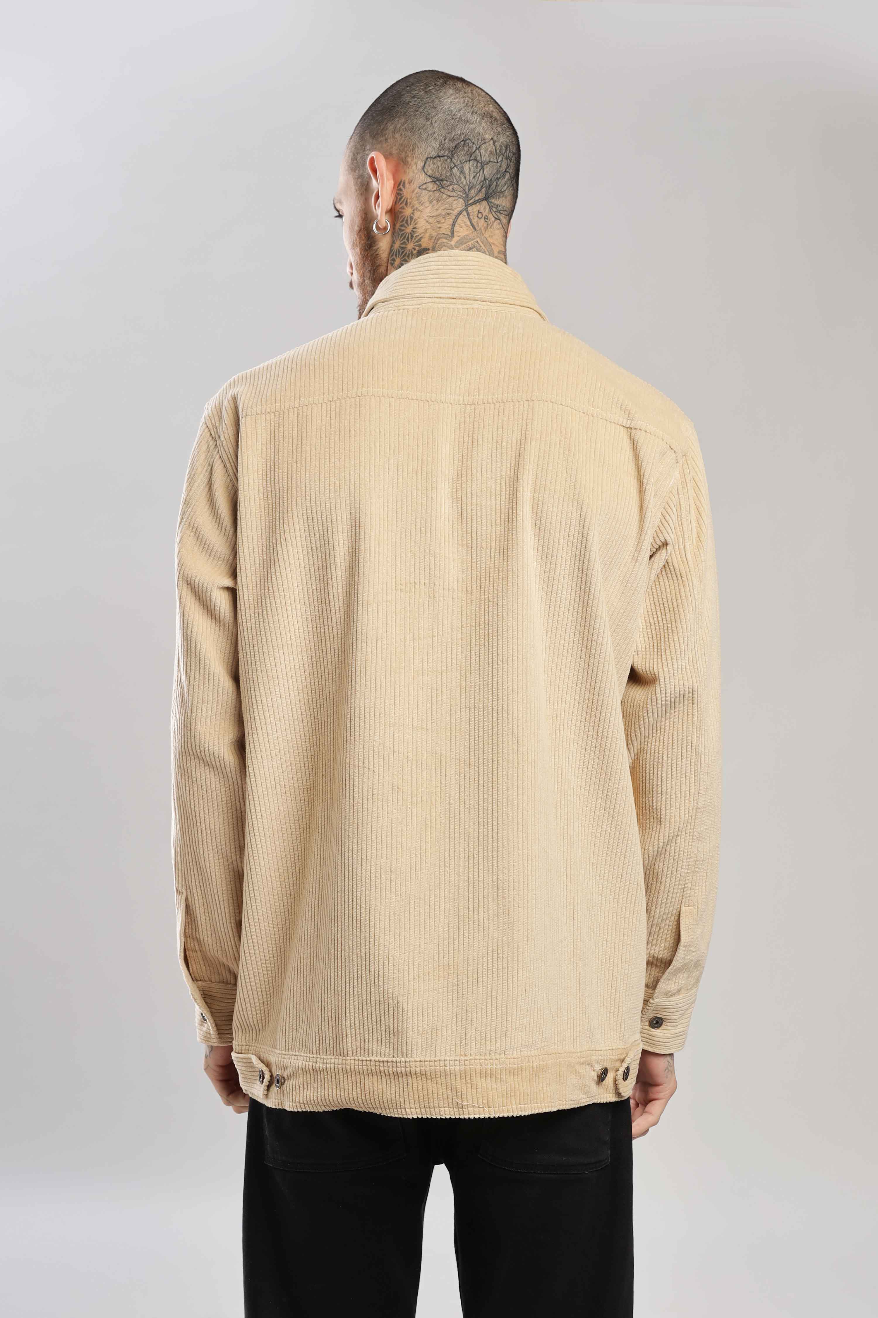 Fawn Textured Corduroy Shaket - Image 5