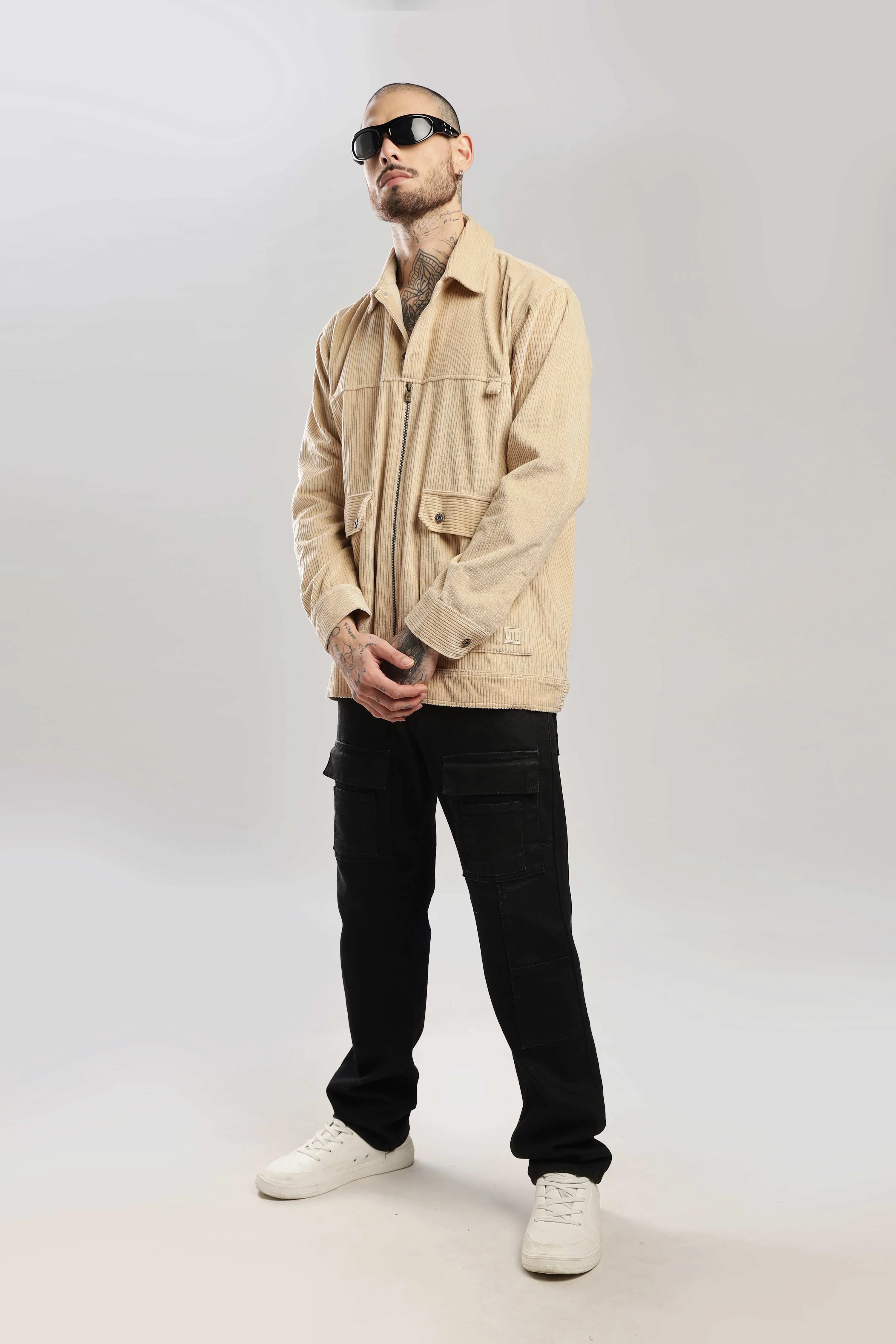 Fawn Textured Corduroy Shaket - Image 9