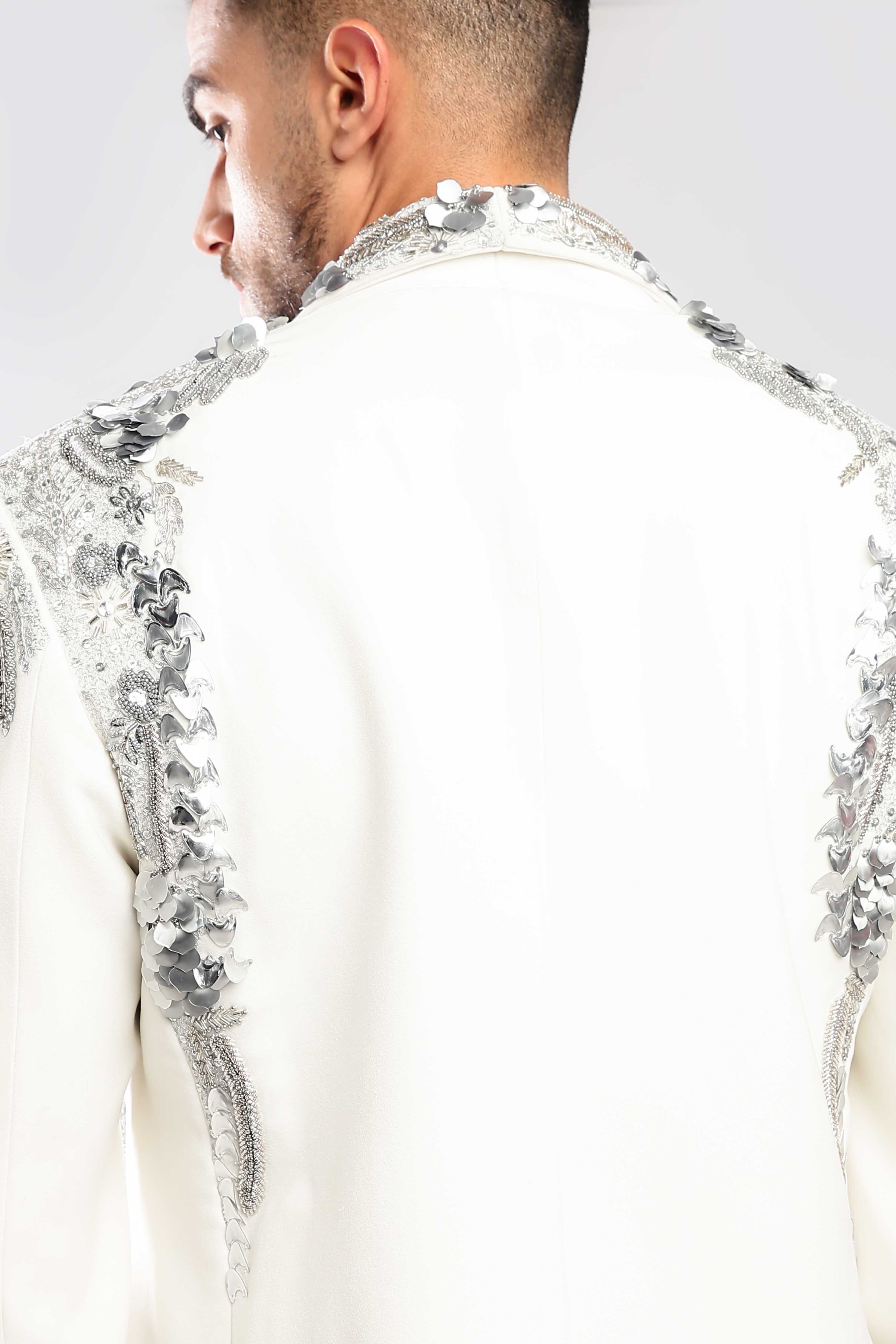 Gilded Inlay Zardozi Suit - Image 5