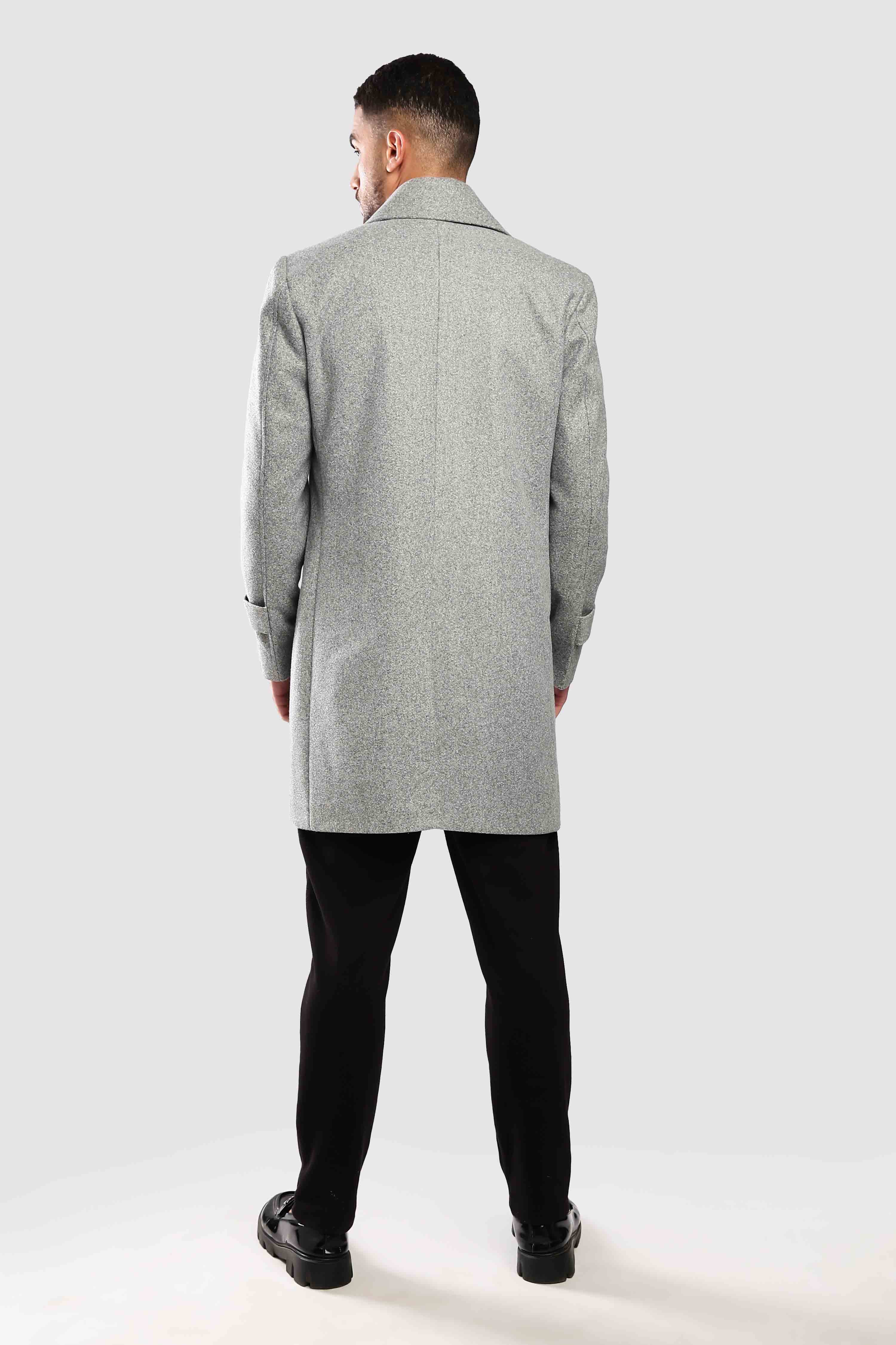 Grey Long Coat - Image 3