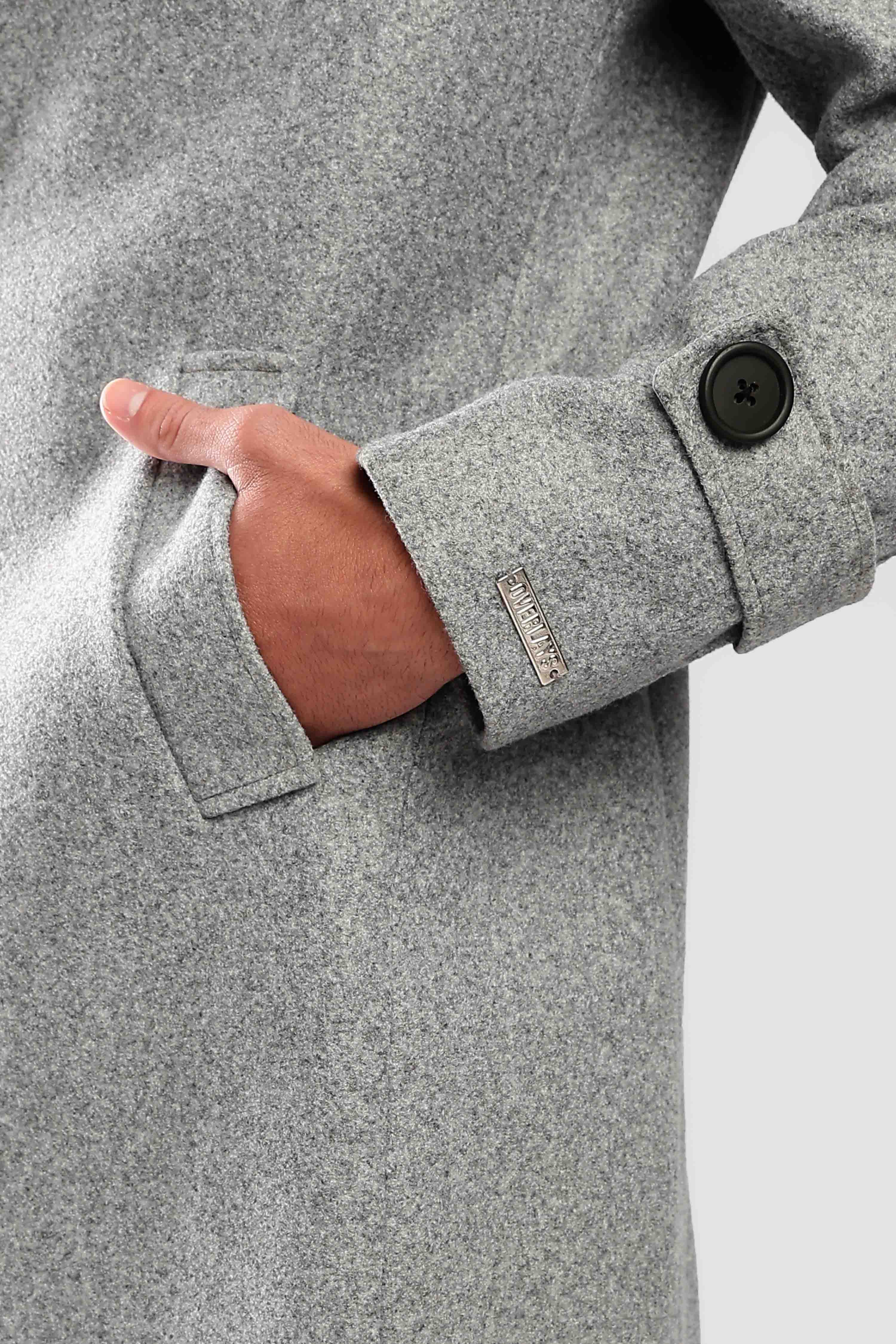 Grey Long Coat - Image 4