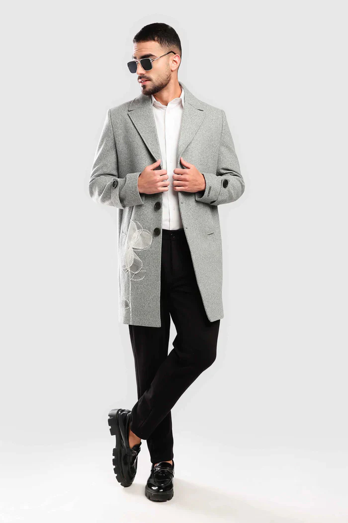 Grey Long Coat - Image 5