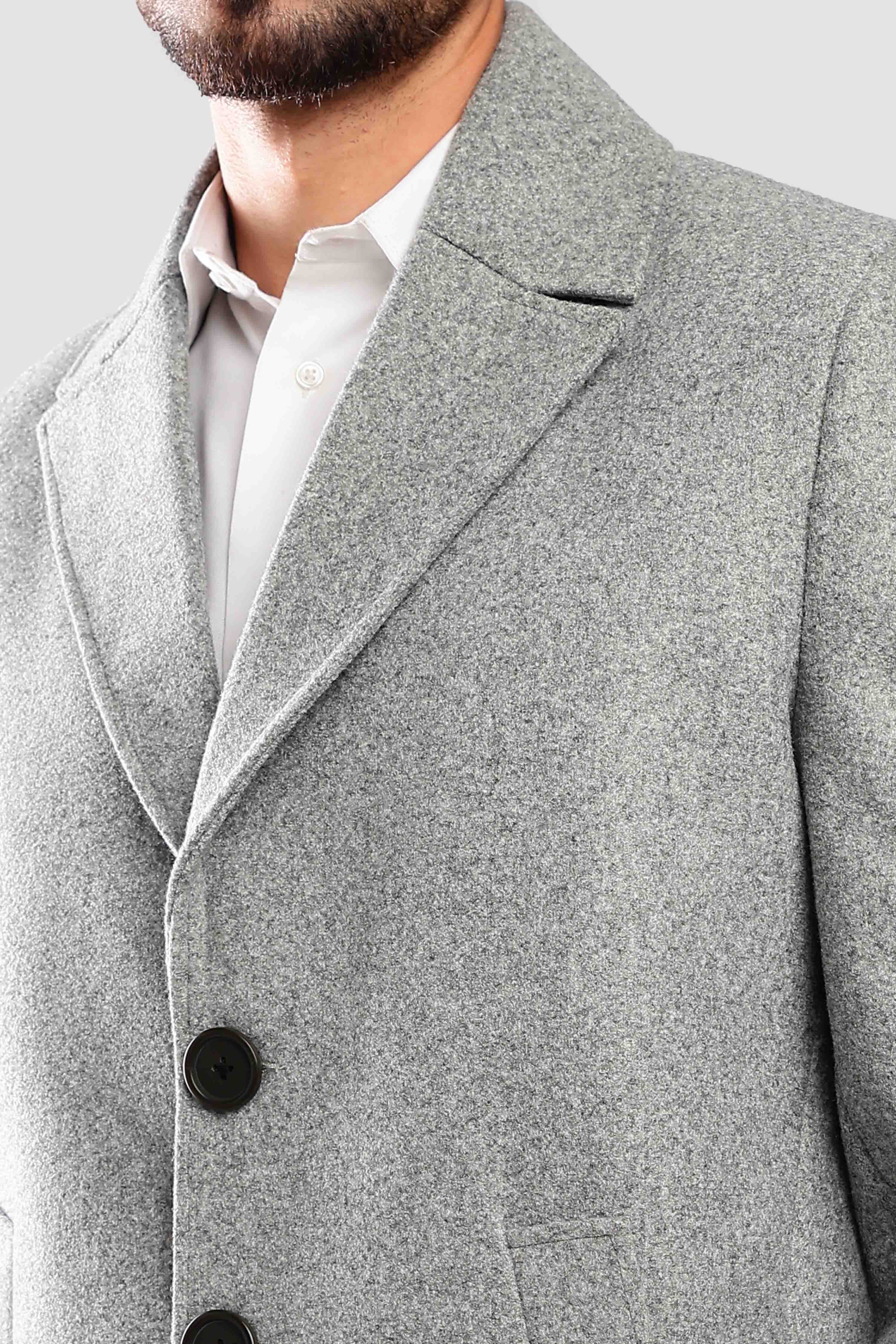 Grey Long Coat - Image 6