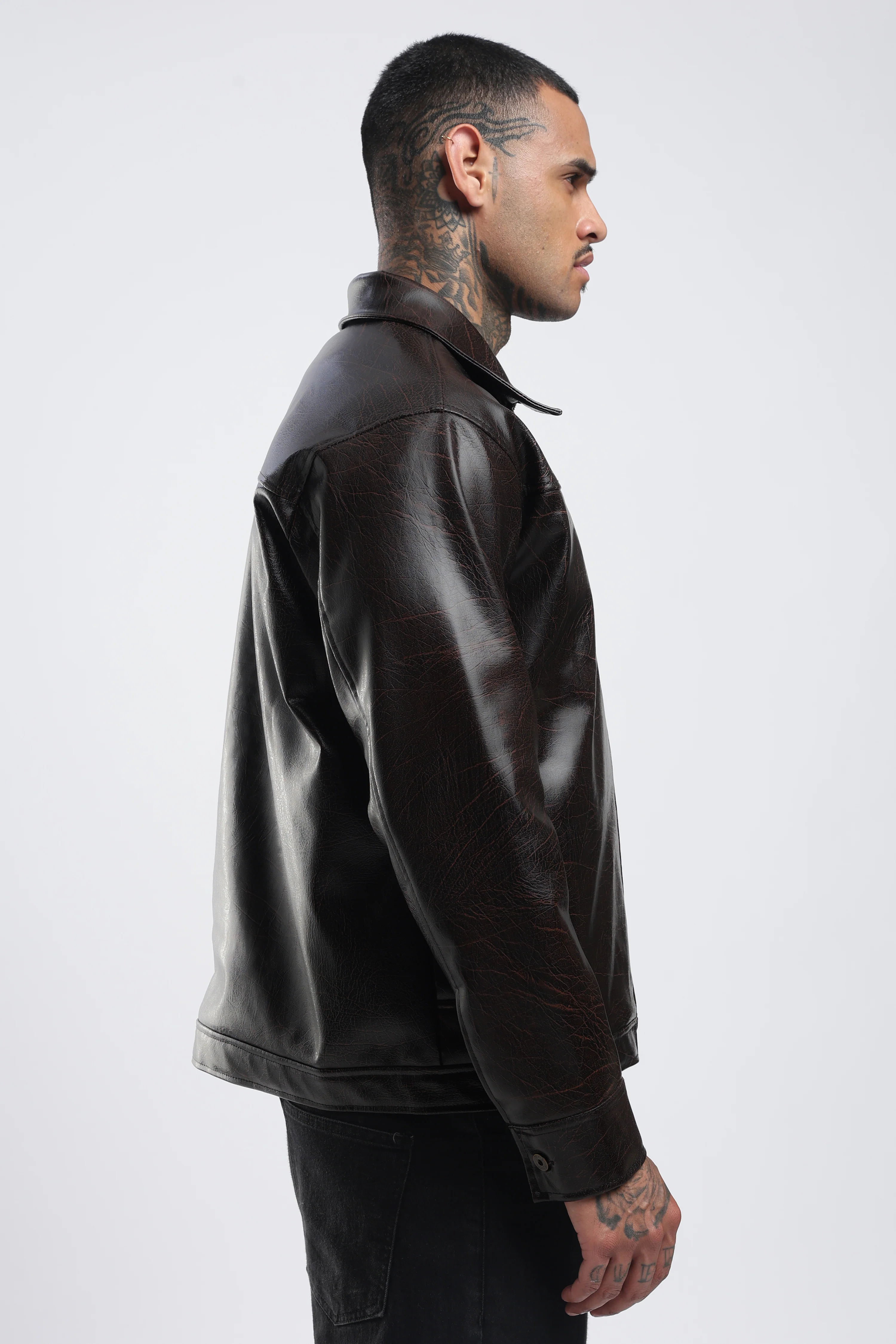 Hazel Miler Brown Textured Jacket - Image 9