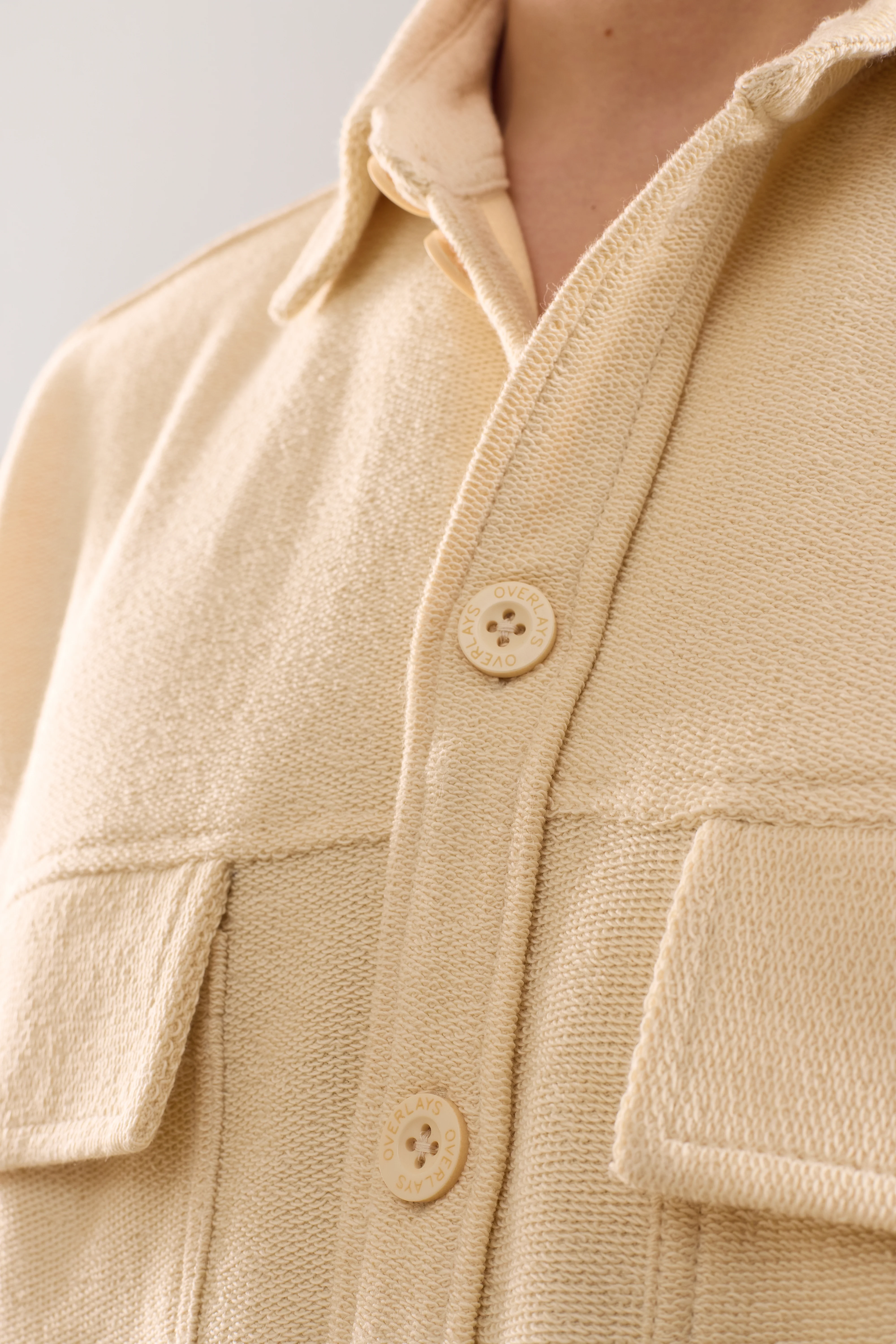 Heavy Weight Fawn Multi Utility Patch Pocket Half Sleeve Shirt - Image 7