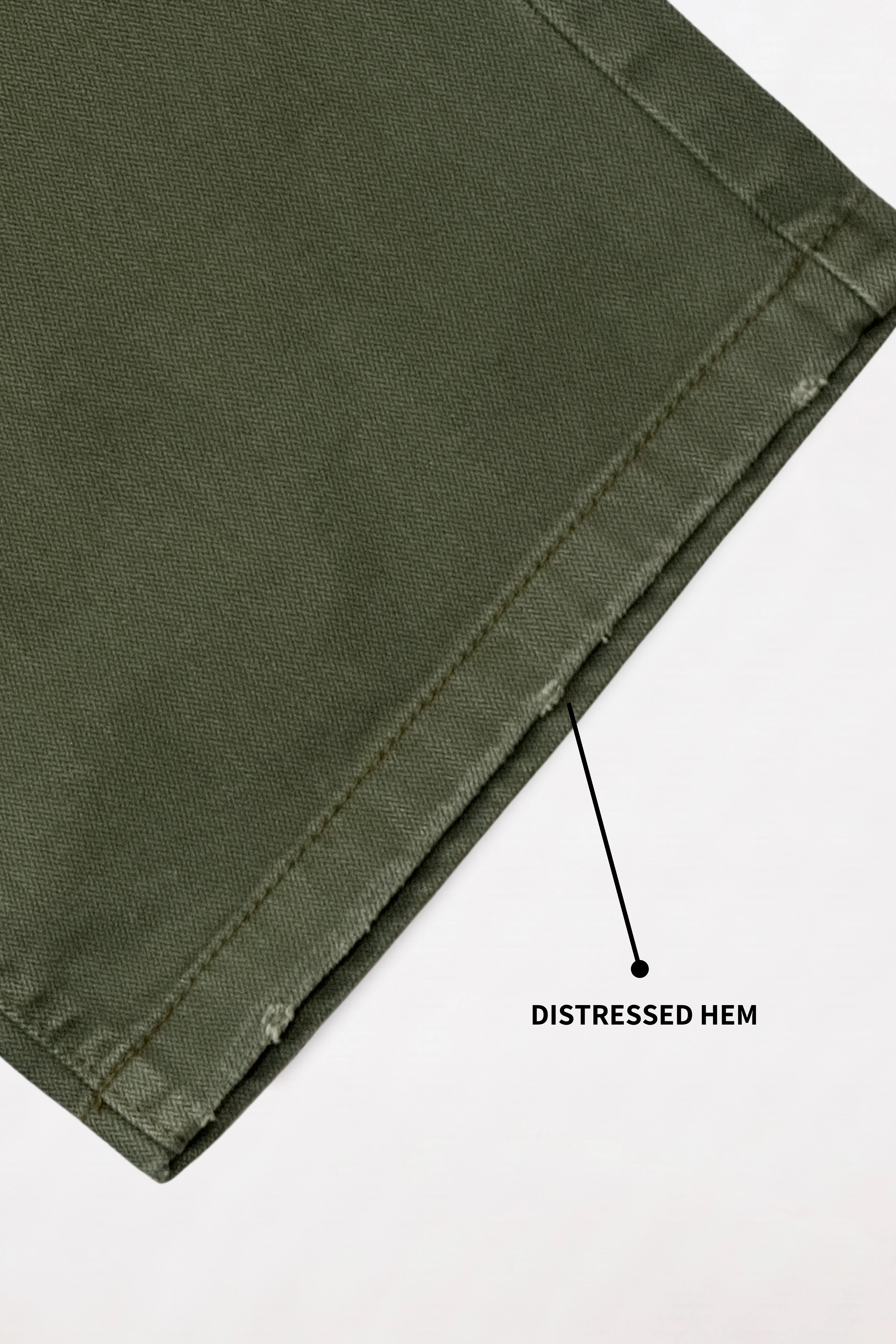 Ivy Wash Green Distressed Baggy Denim - Image 6