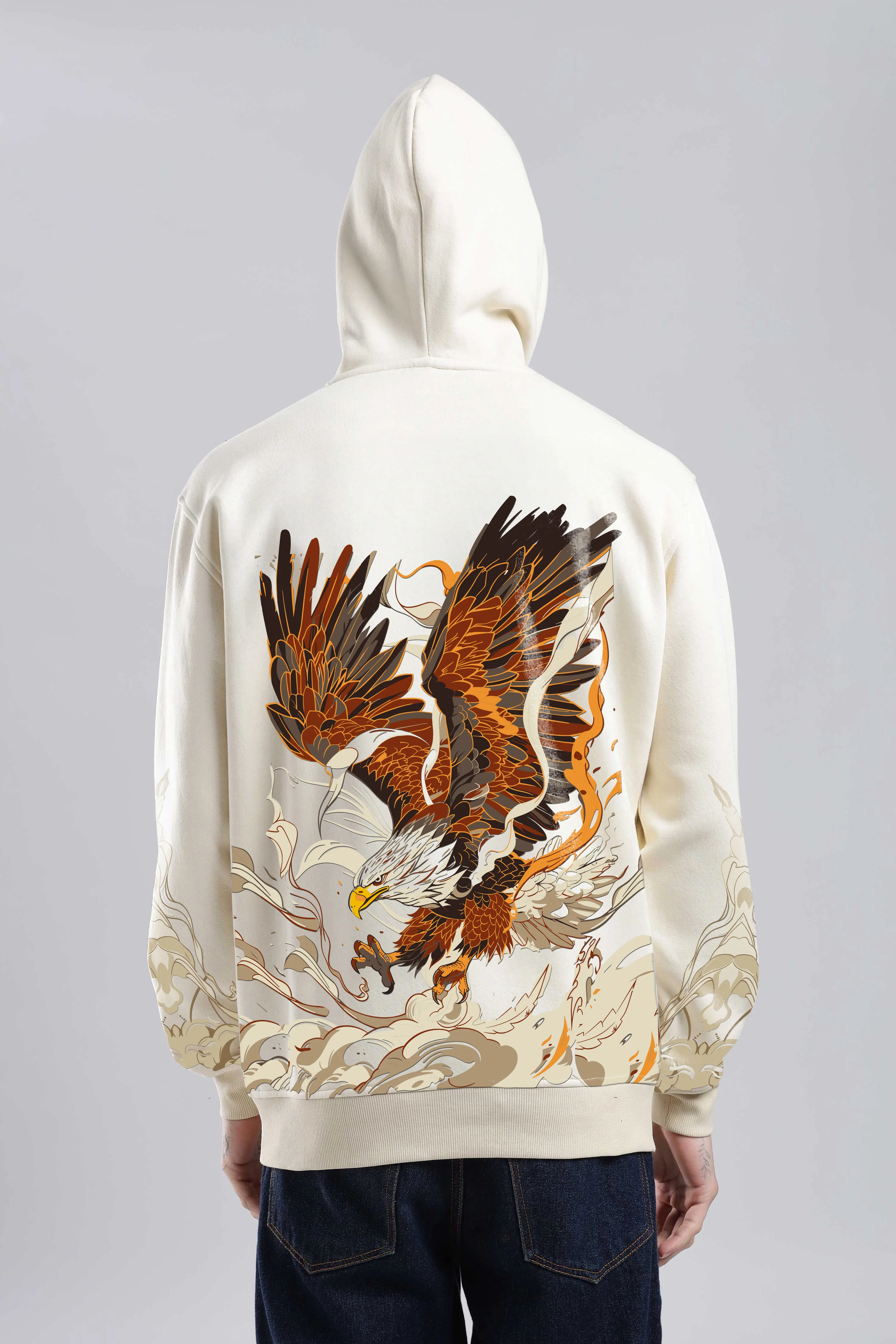 Liberation Beige Oversized Hoodie - Image 12
