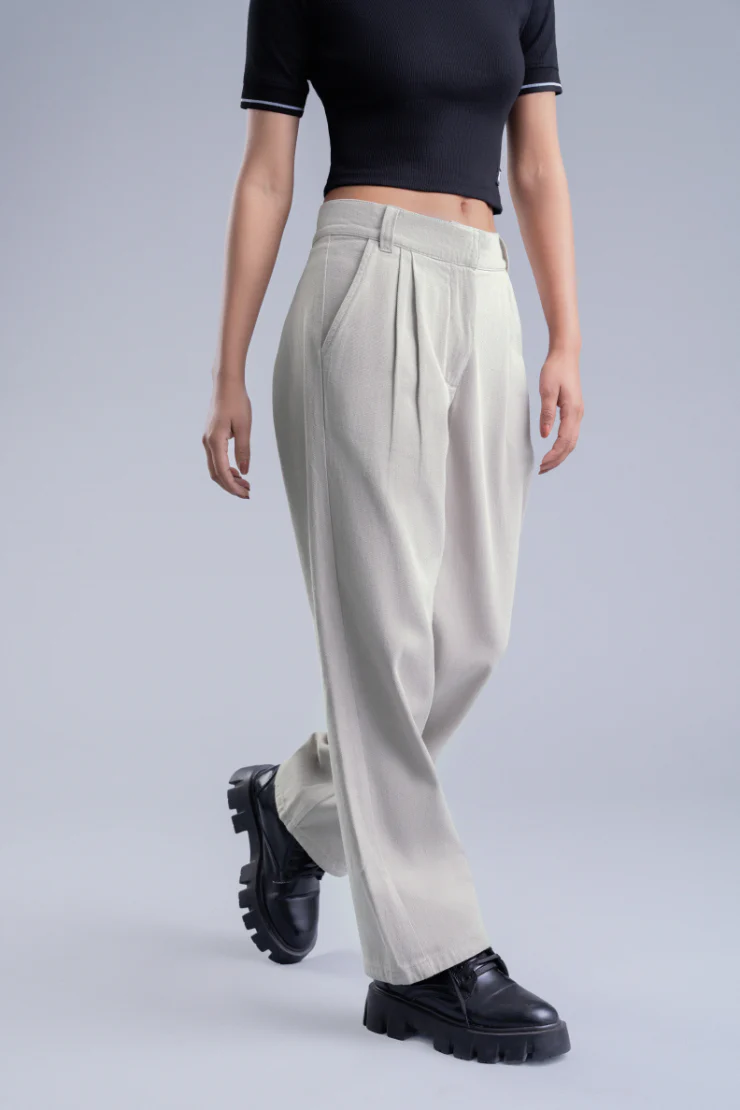 Light Grey Women's Cargo Pants - Image 2