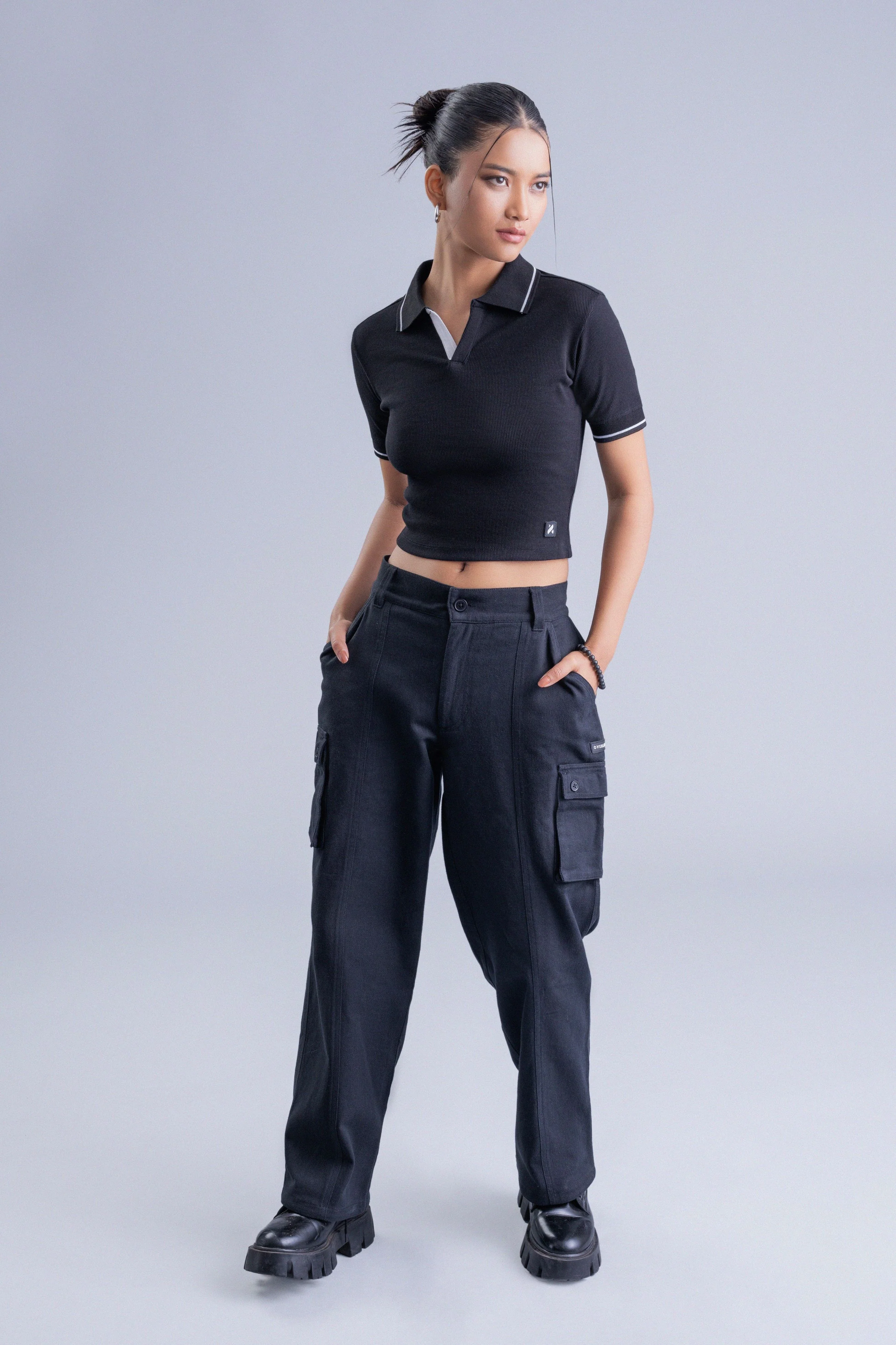 Midnight Black Crop Top - Image 6