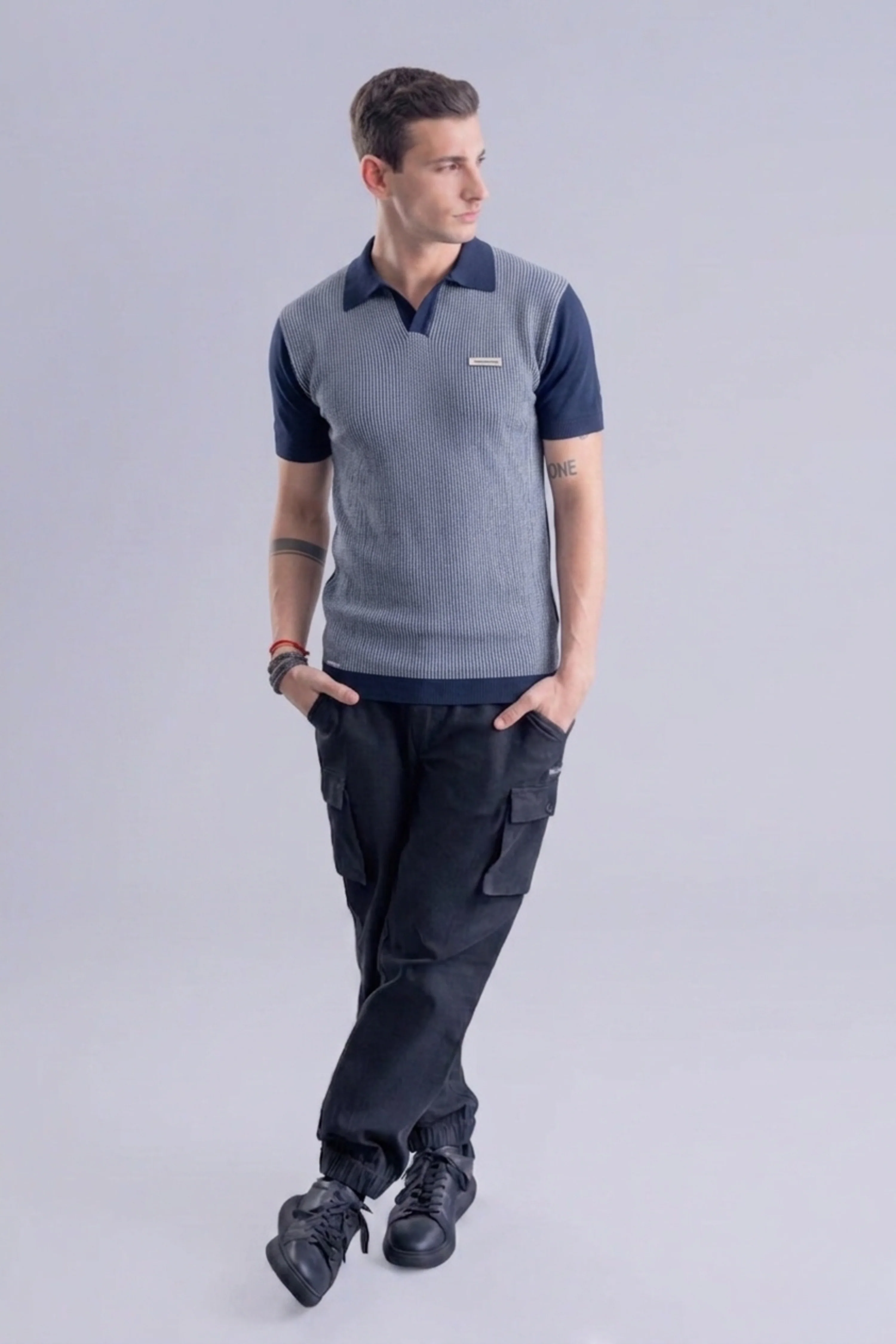 Midnight Slate Navy Regular Fit Polo - Image 5
