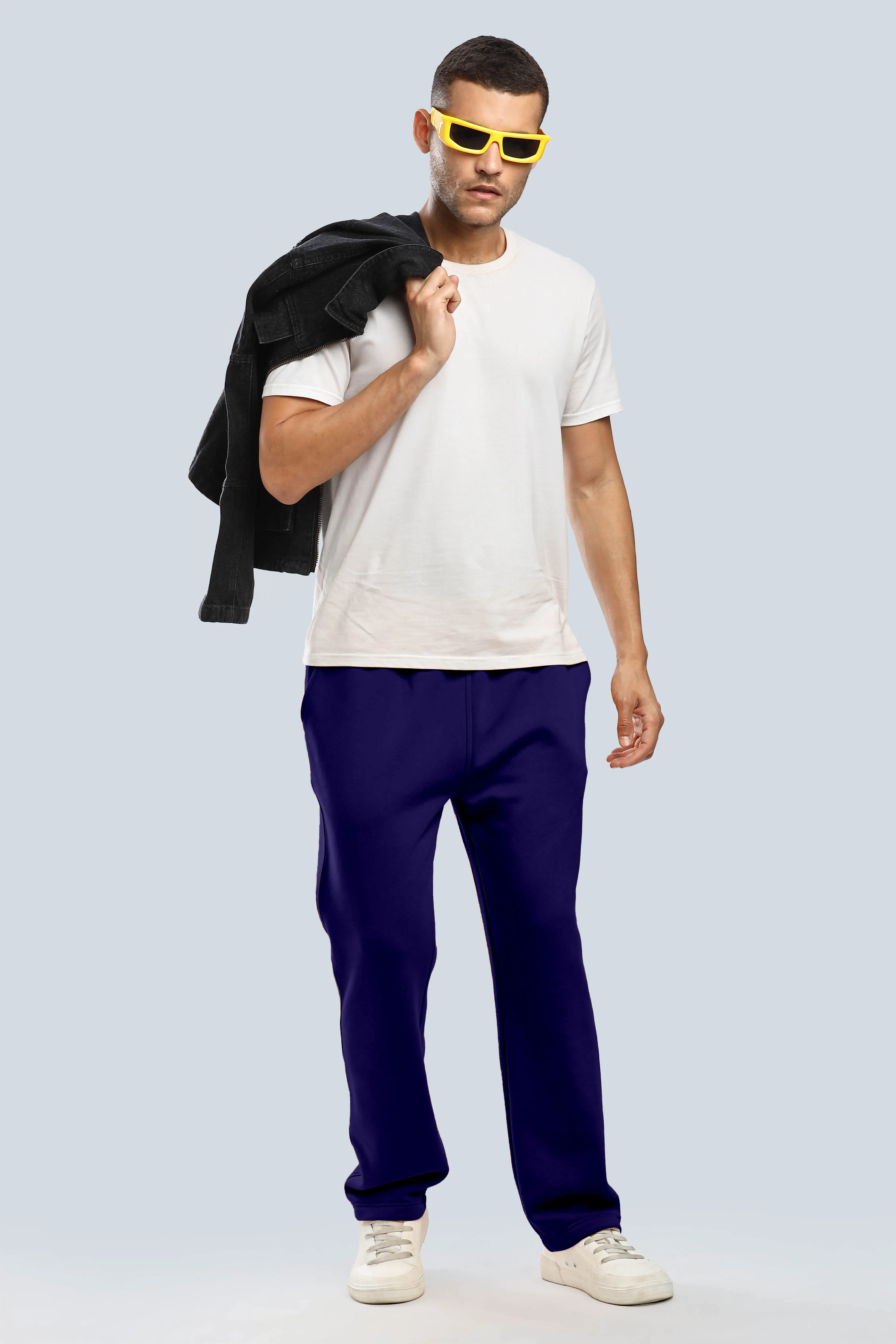 Navy Heavy Weight Straight Fit Jogger - Image 10