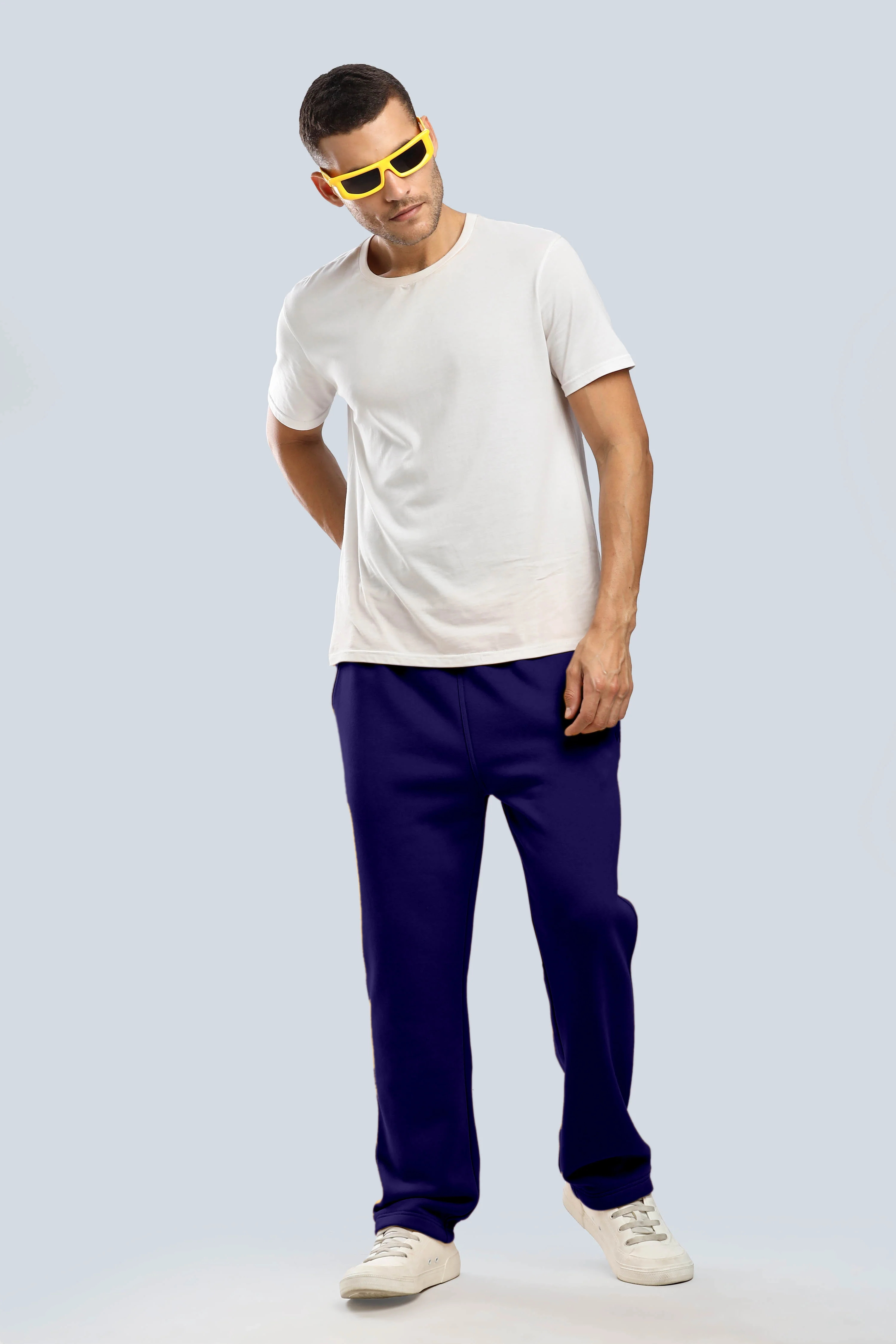 Navy Heavy Weight Straight Fit Jogger - Image 11