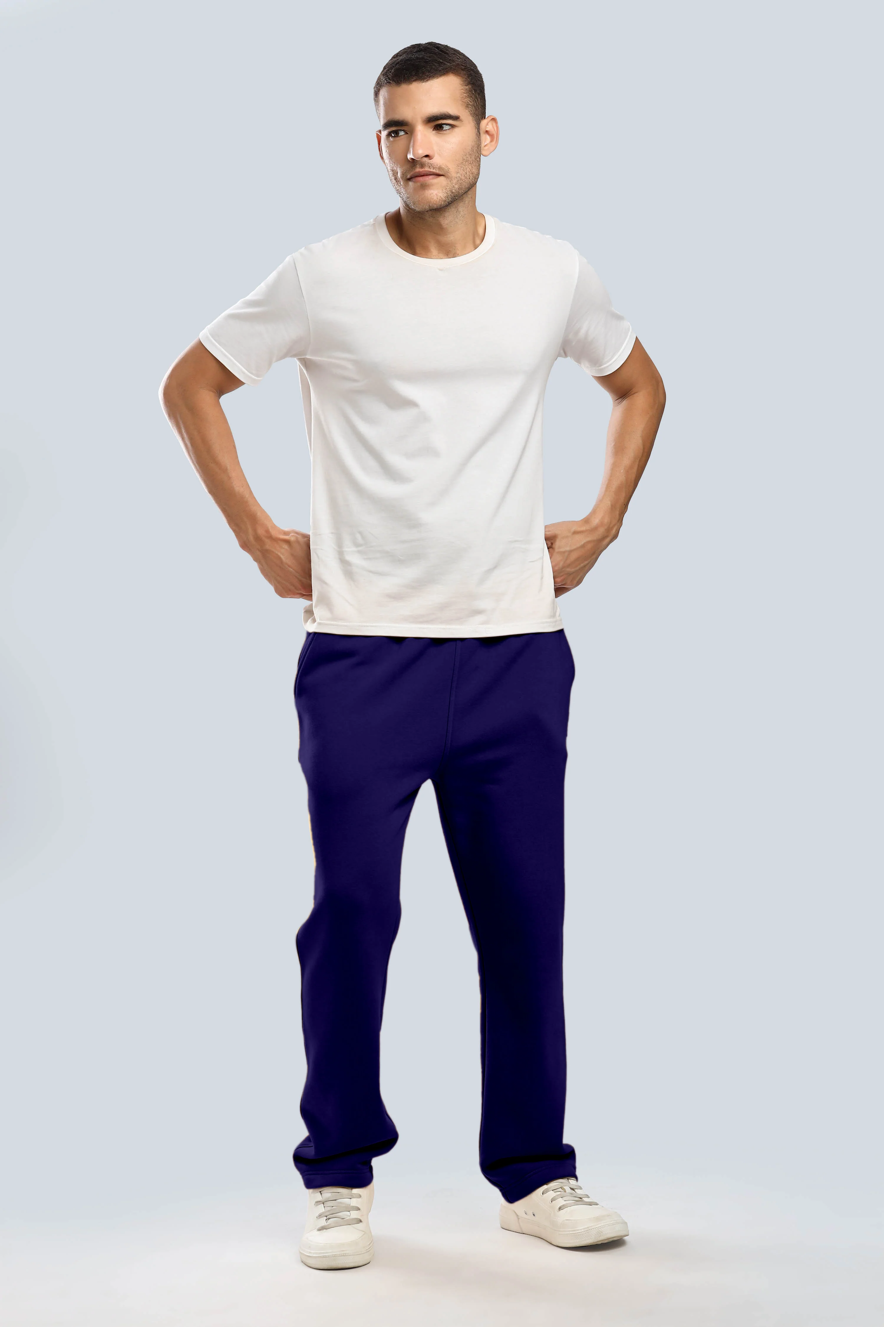 Navy Heavy Weight Straight Fit Jogger - Image 12