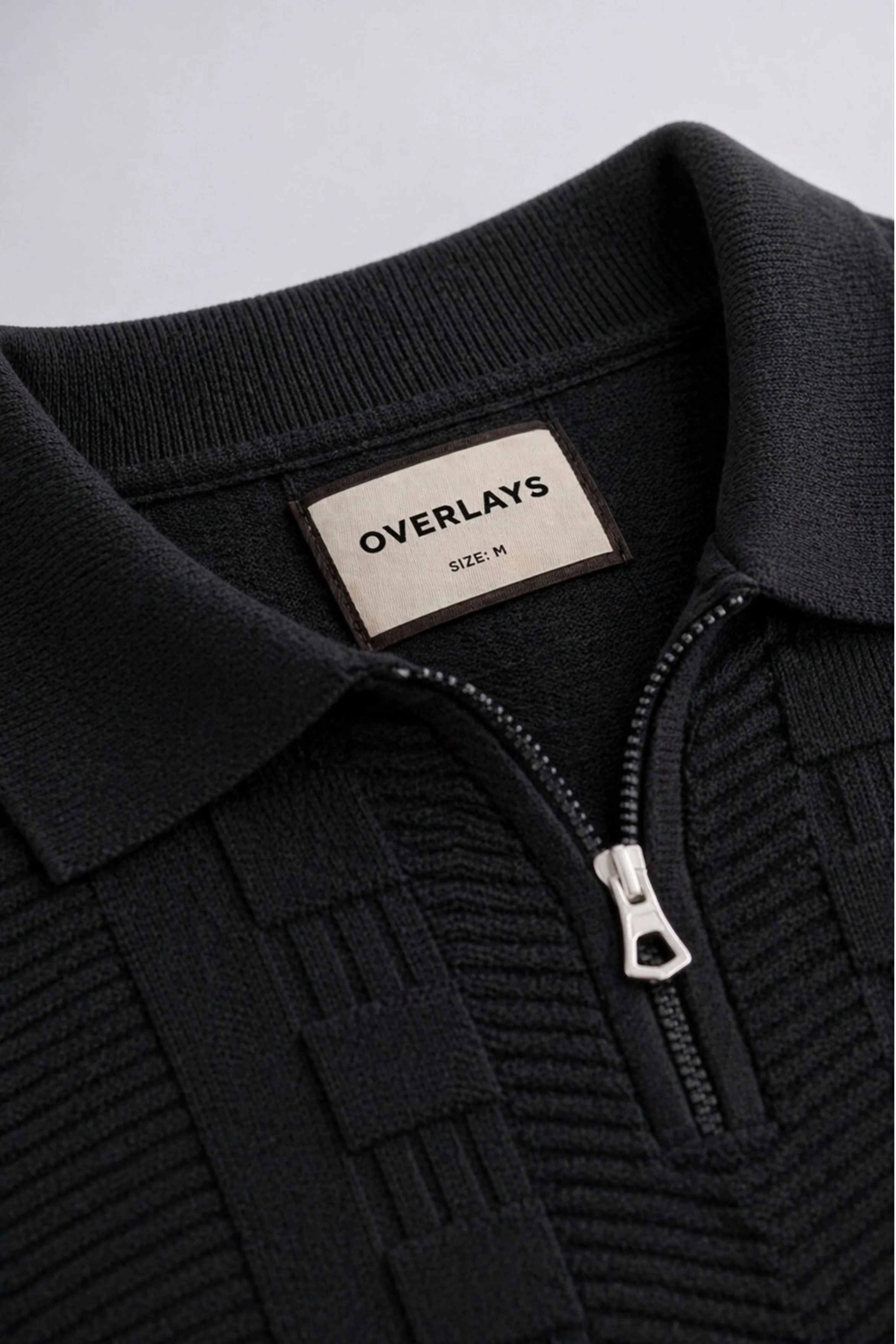 Noir Luxe Black Regular Fit Polo - Image 6