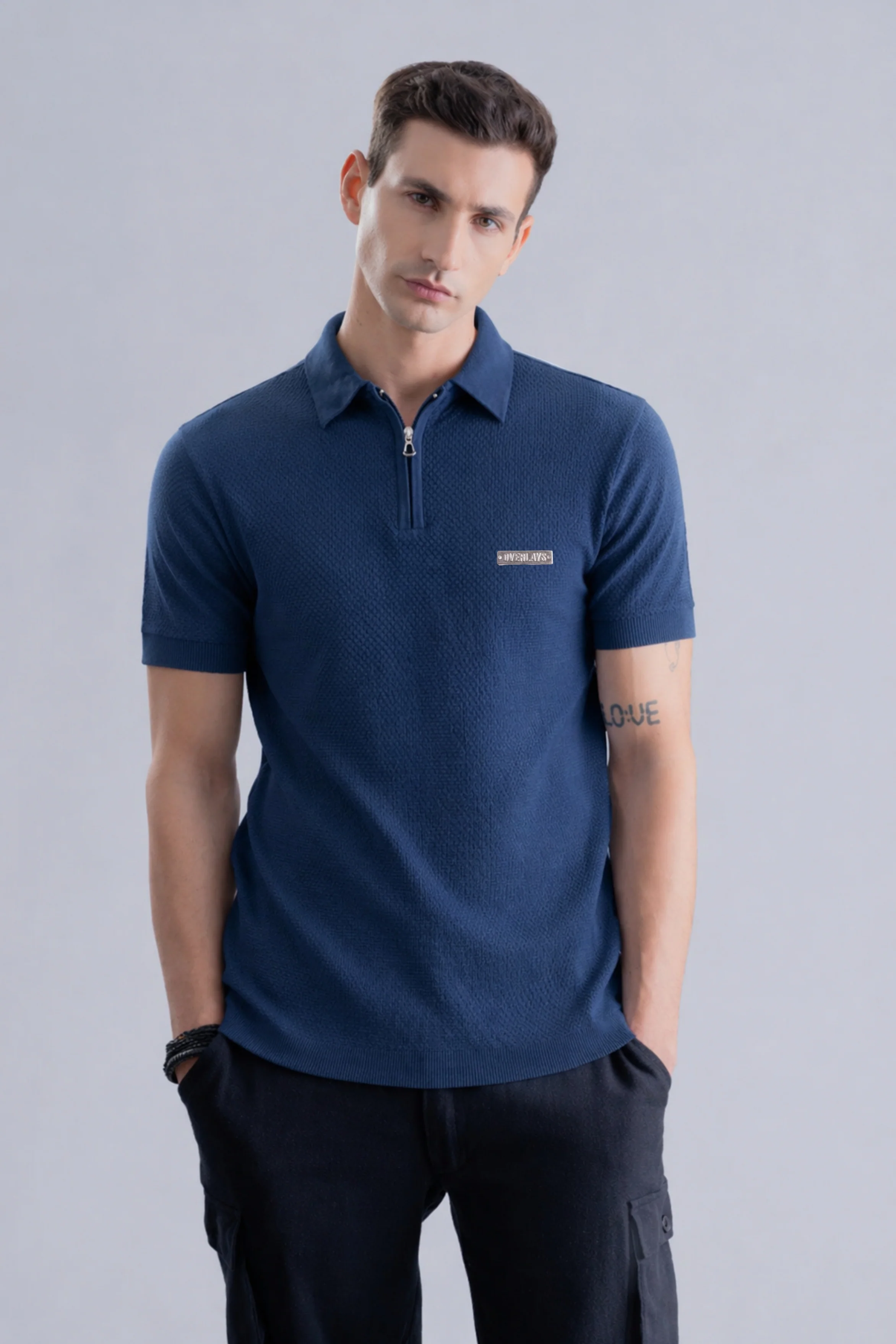 Ocean Dusk Navy Regular Fit Polo - Image 6