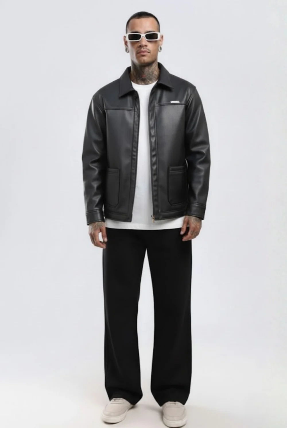 Raven Miler Faux Leather Jacket - Image 11