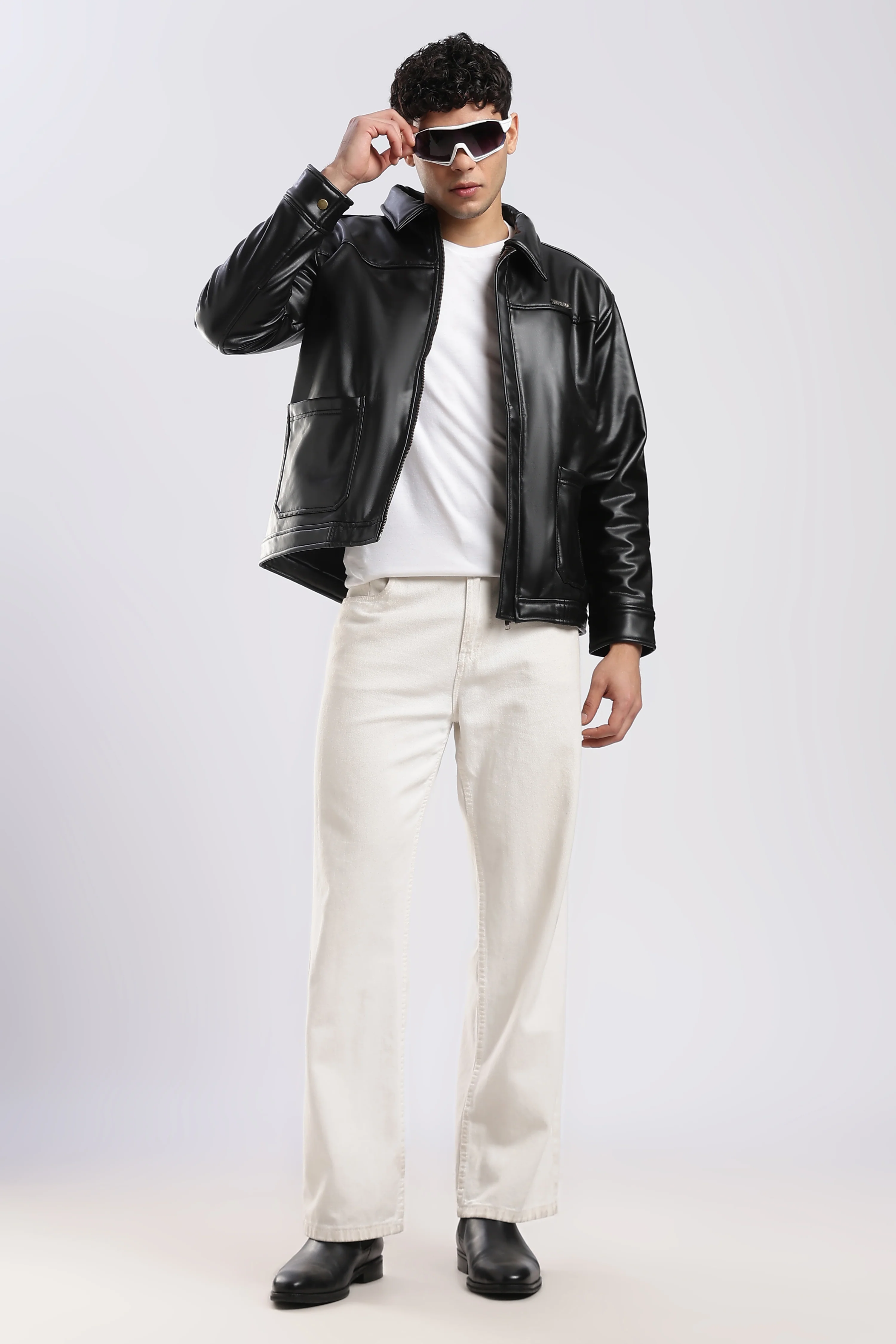 Raven Miler Faux Leather Jacket - Image 12