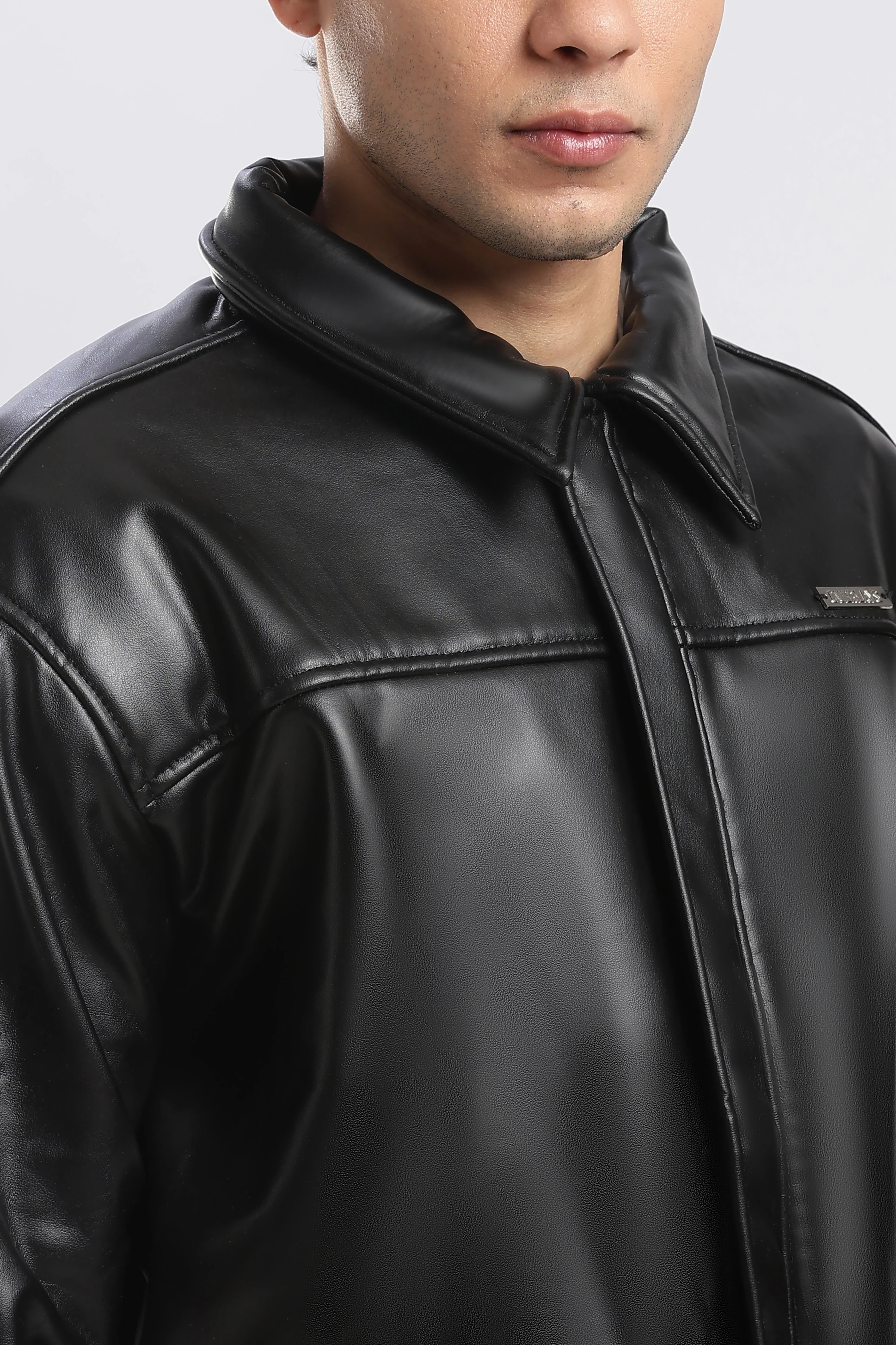 Raven Miler Faux Leather Jacket - Image 4