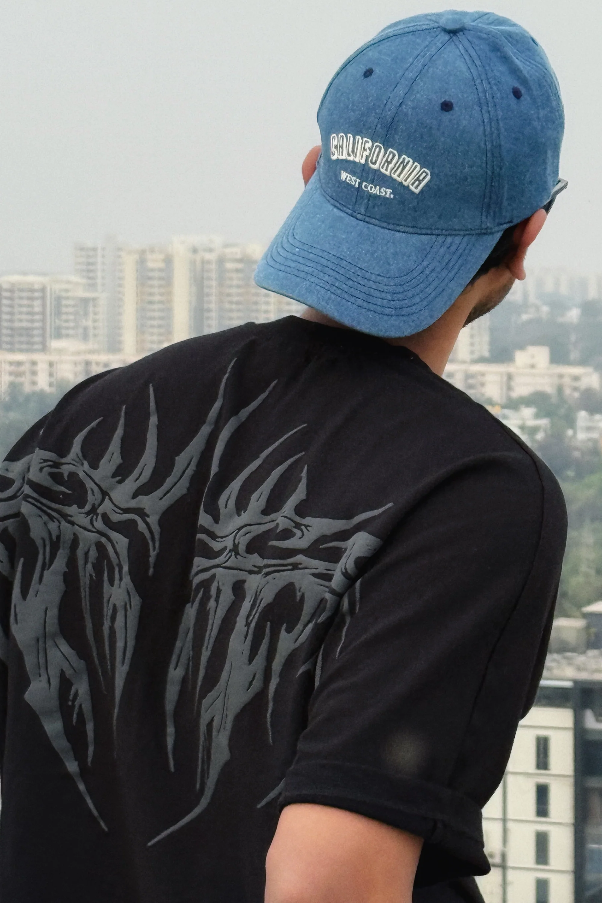 Shadow Wings Black Oversized T-Shirt - Image 15