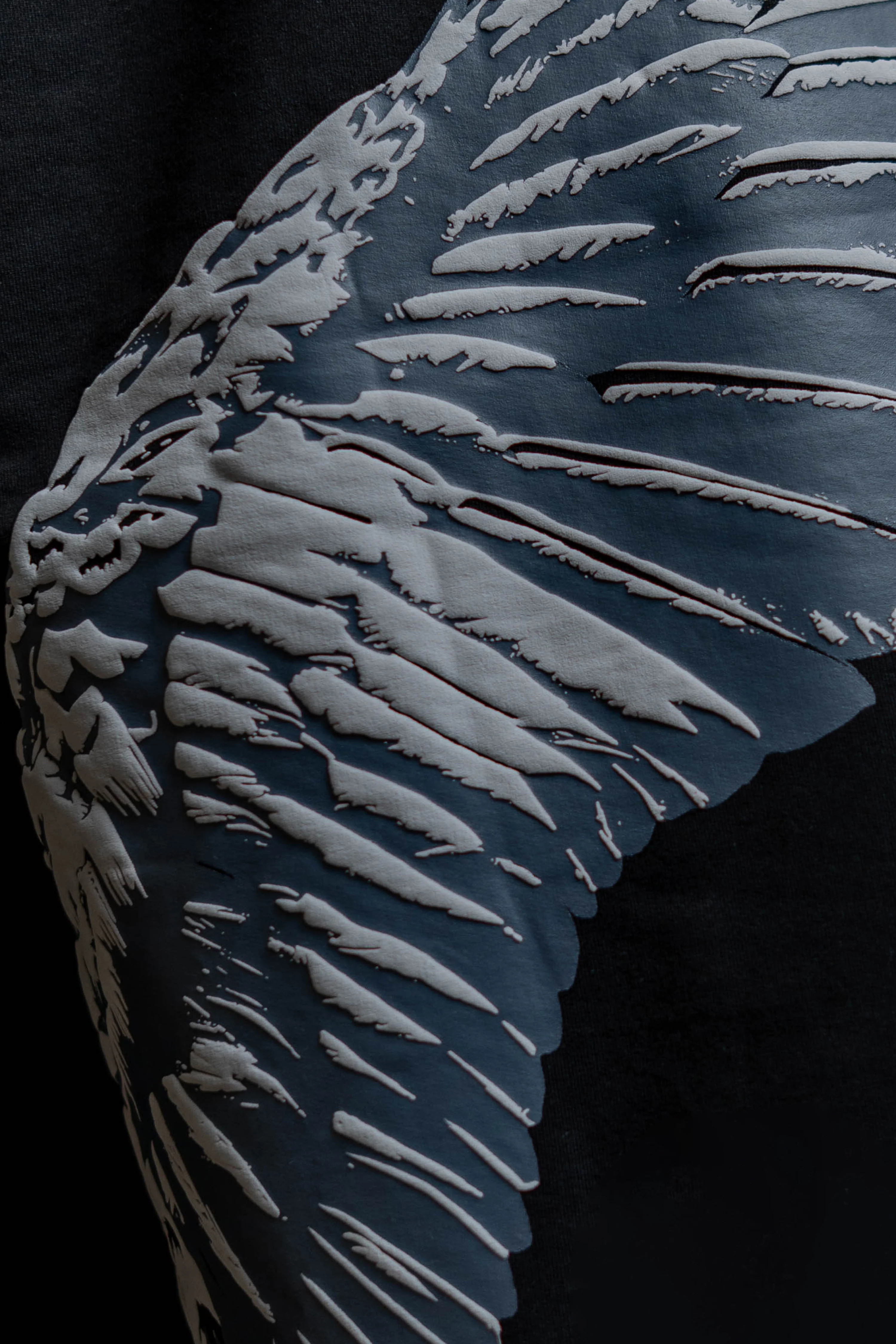 Shield Wings Black Oversized Fit T-Shirt - Image 10