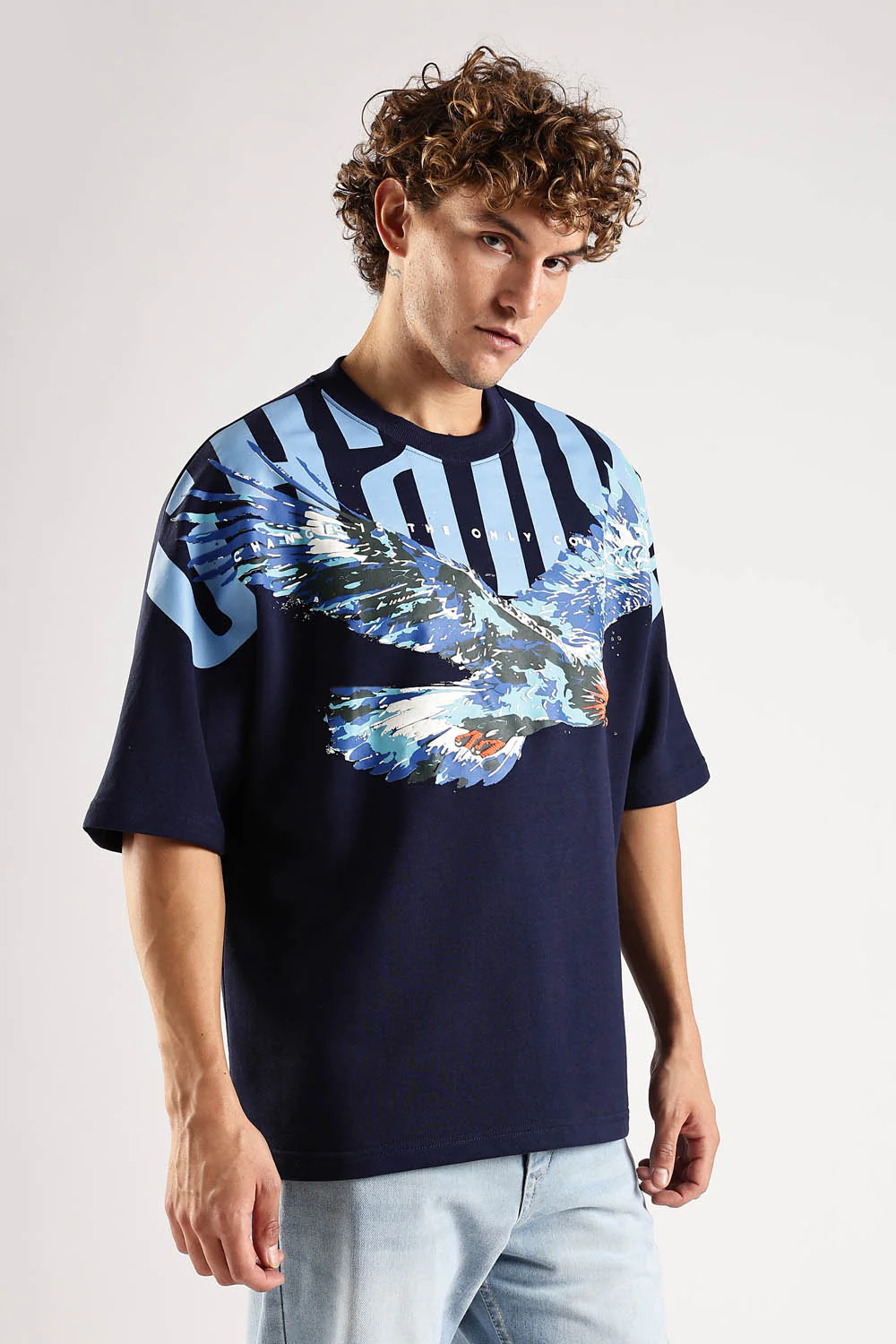 Sky Walker Navy Oversized T-Shirt - Image 12