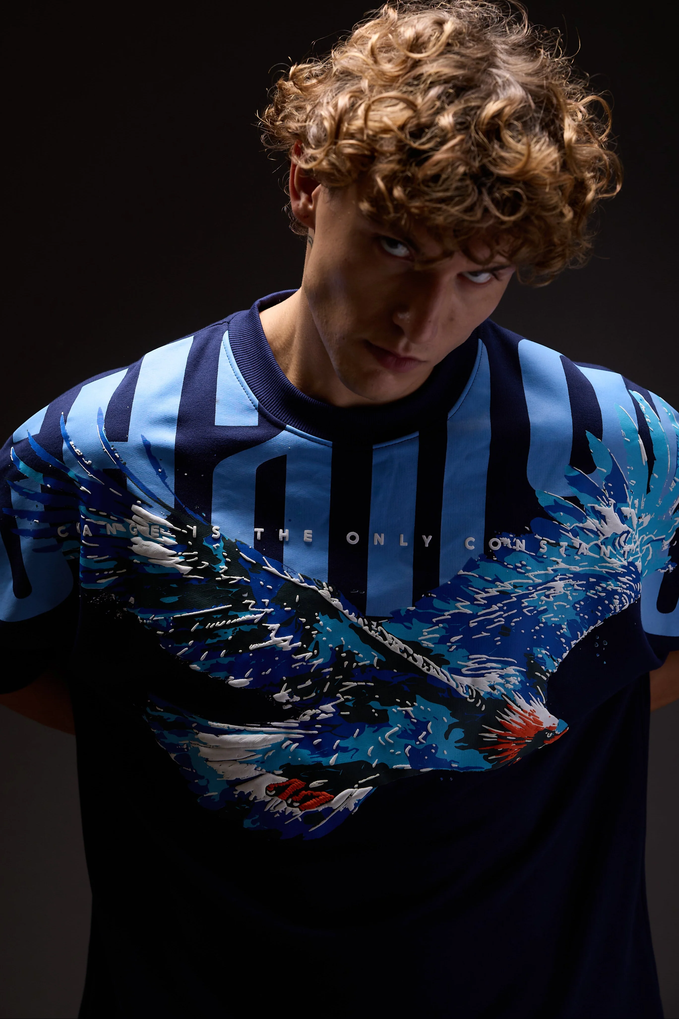Sky Walker Navy Oversized T-Shirt - Image 3