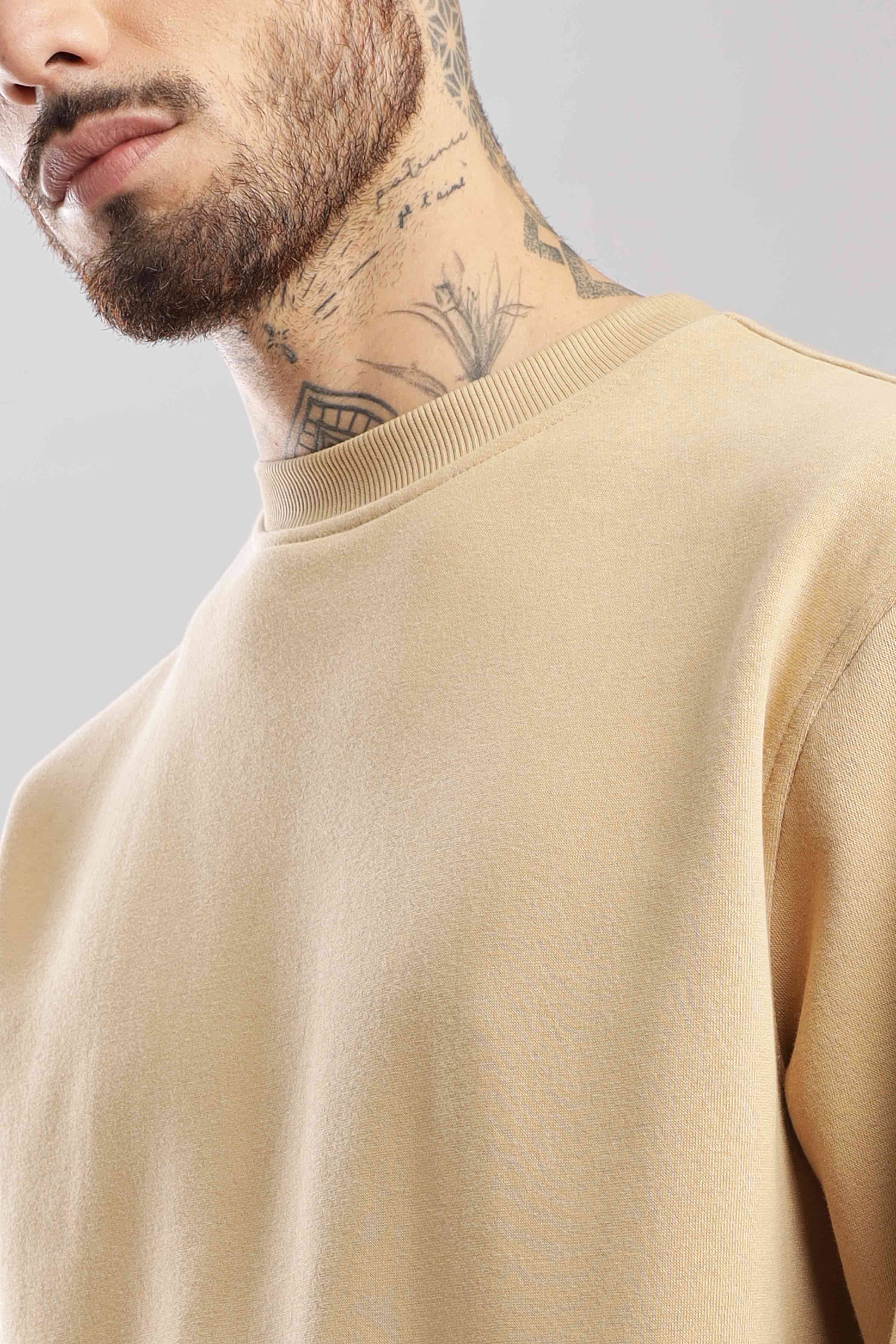 Tan Oversized Sweatshirt - Image 9