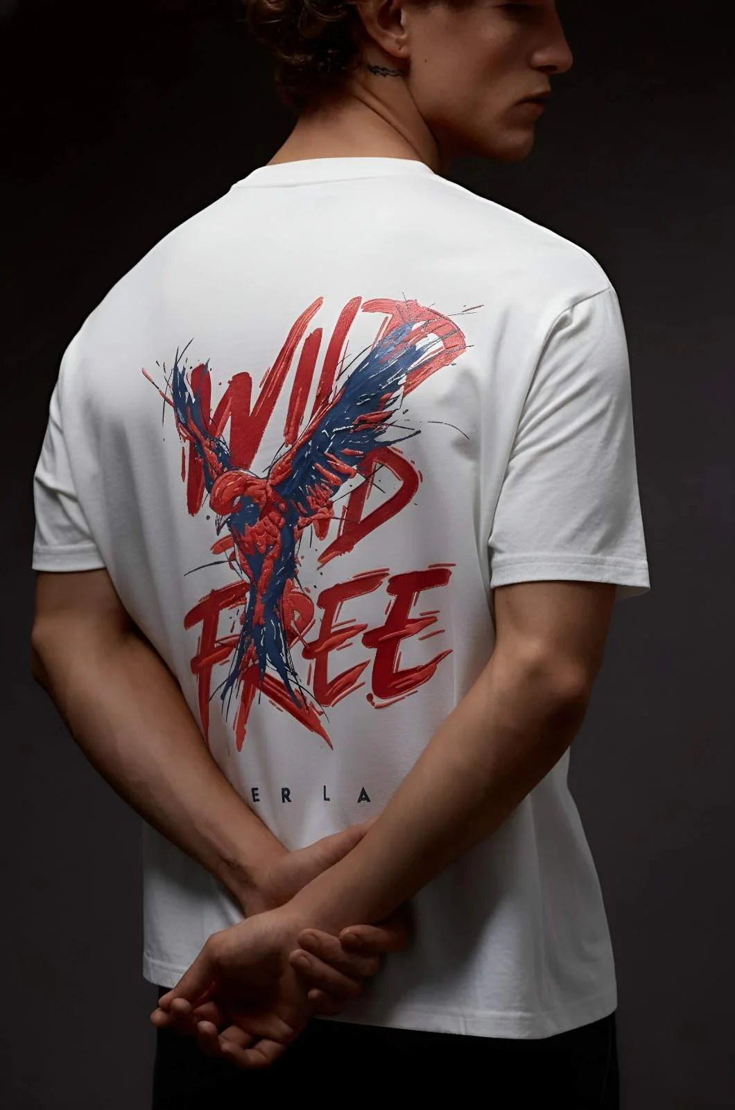 Wild Spirit white Relaxed Fit Tshirt - Image 4